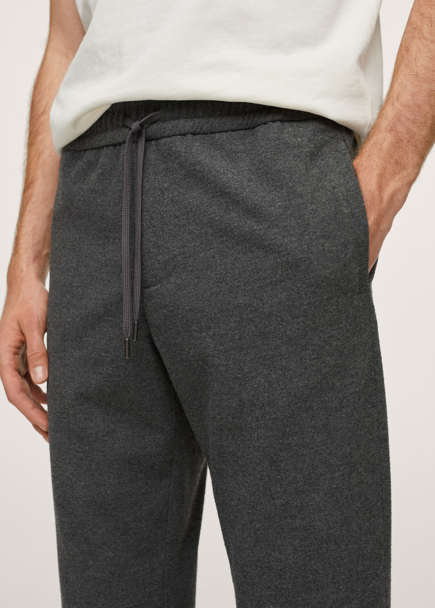Lněné kalhoty jogger - Detail zboží 1