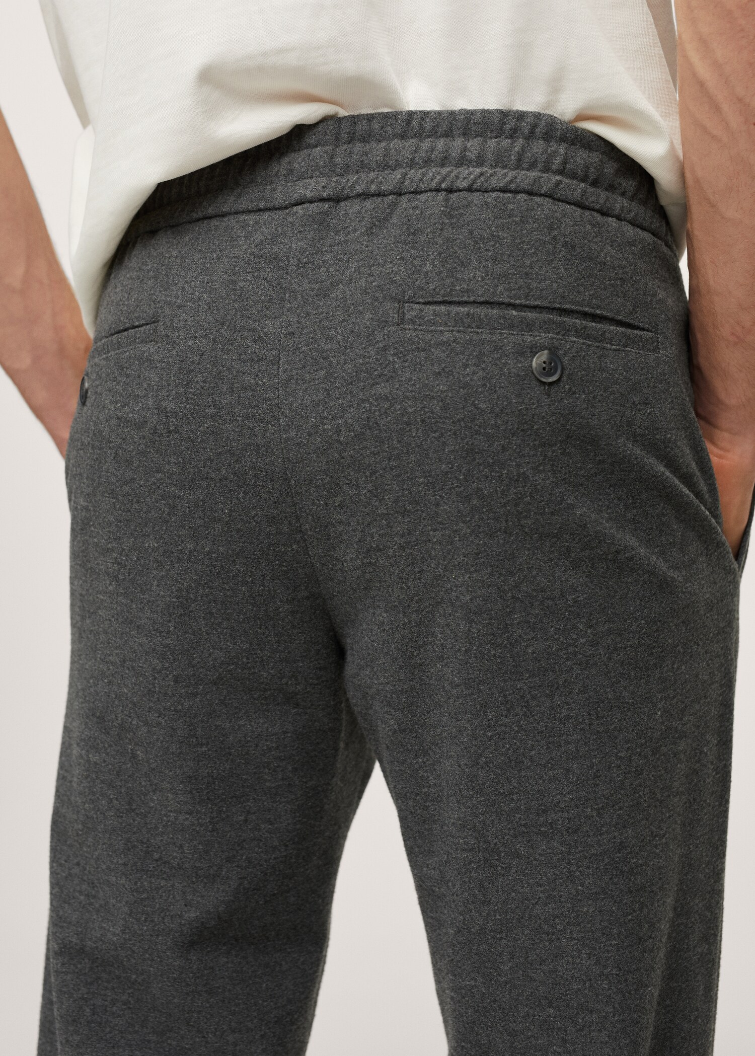 Lněné kalhoty jogger - Detail zboží 3