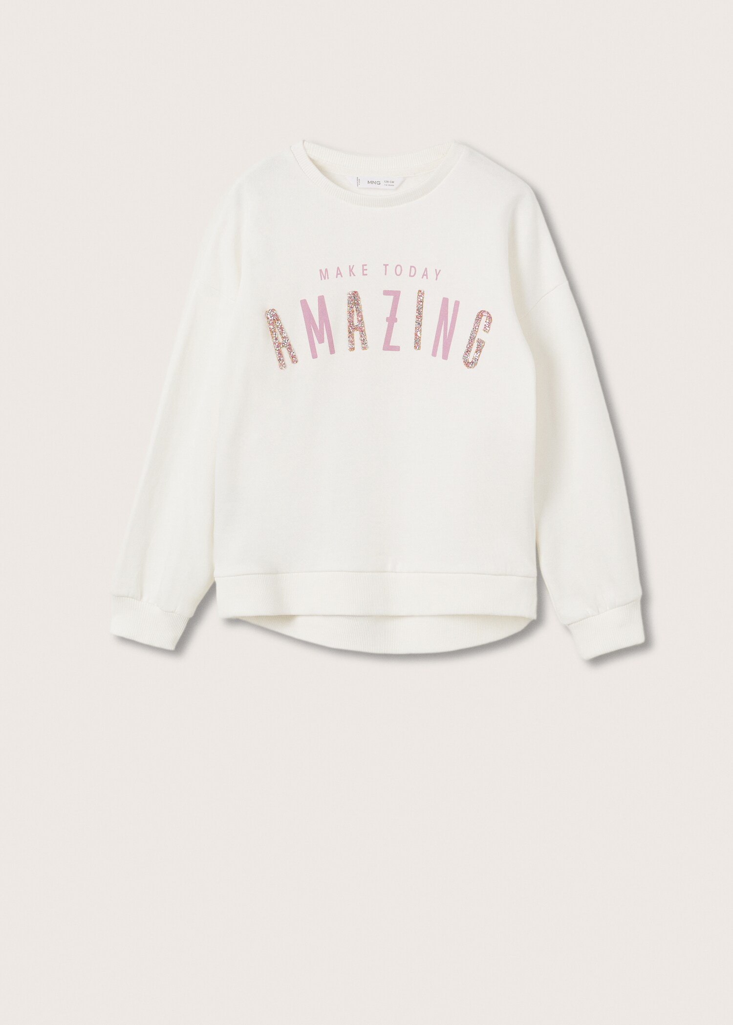 Sudadera algodón mensaje cristales - Artículo sin modelo