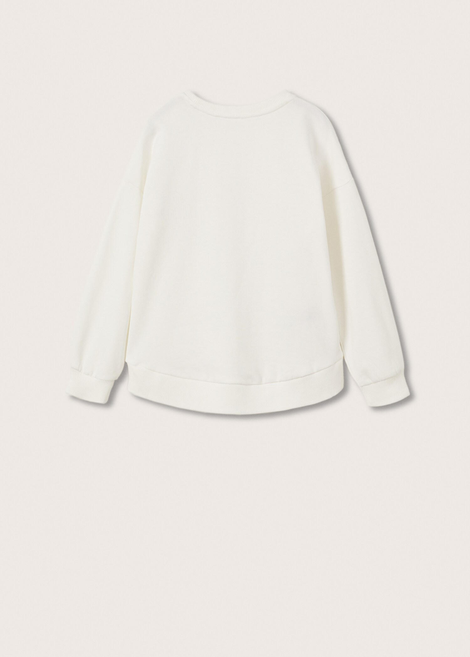 Sudadera algodón mensaje cristales - Reverso del artículo