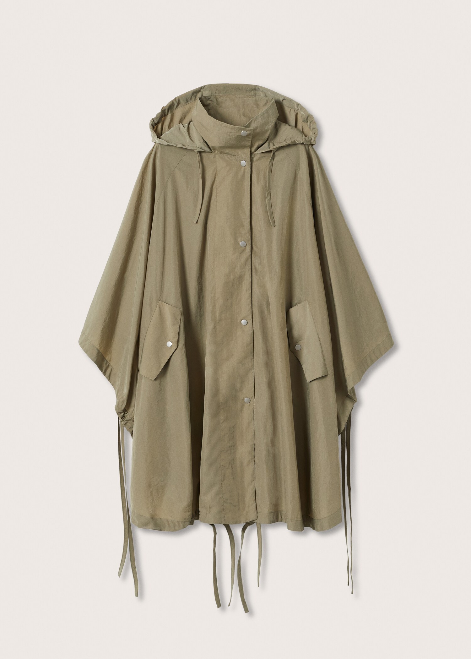 Hooded oversize cape - Article without model