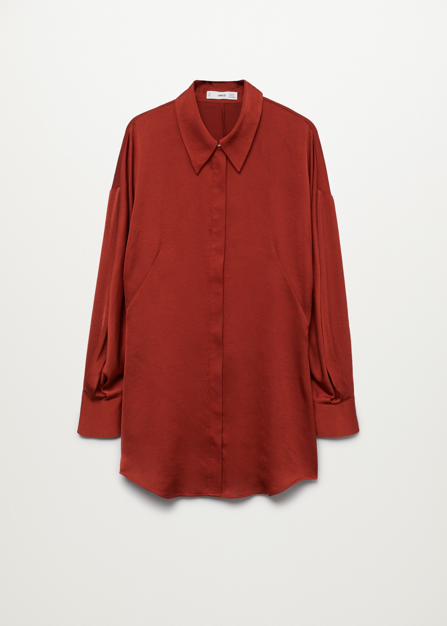 Camisa fluida satinada - Artículo sin modelo