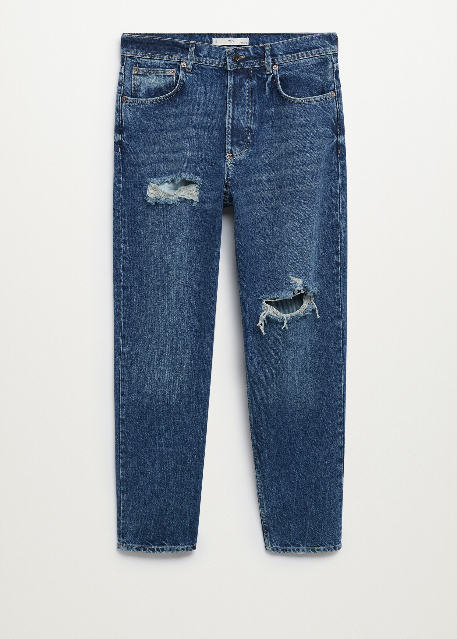 Jeans straight-fit rotos  - Artículo sin modelo