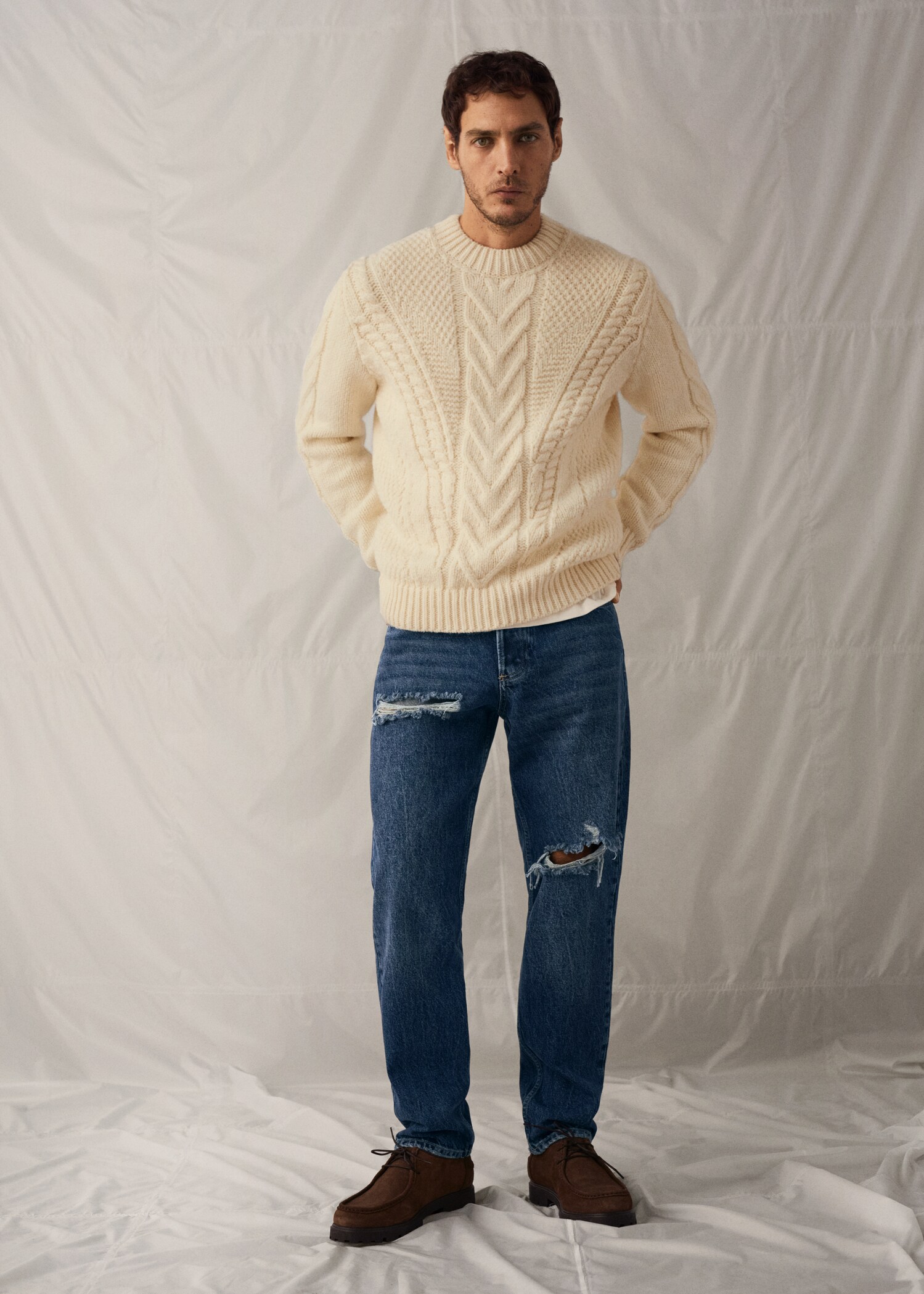 Jeans straight-fit rotos  - Detalle del artículo 5