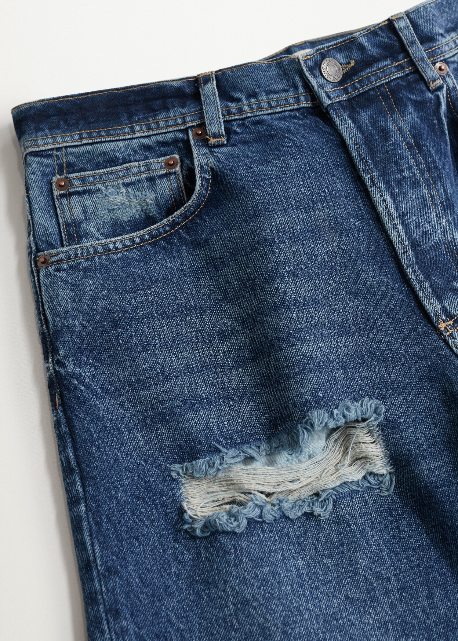 Jeans straight-fit rotos  - Detalle del artículo 8