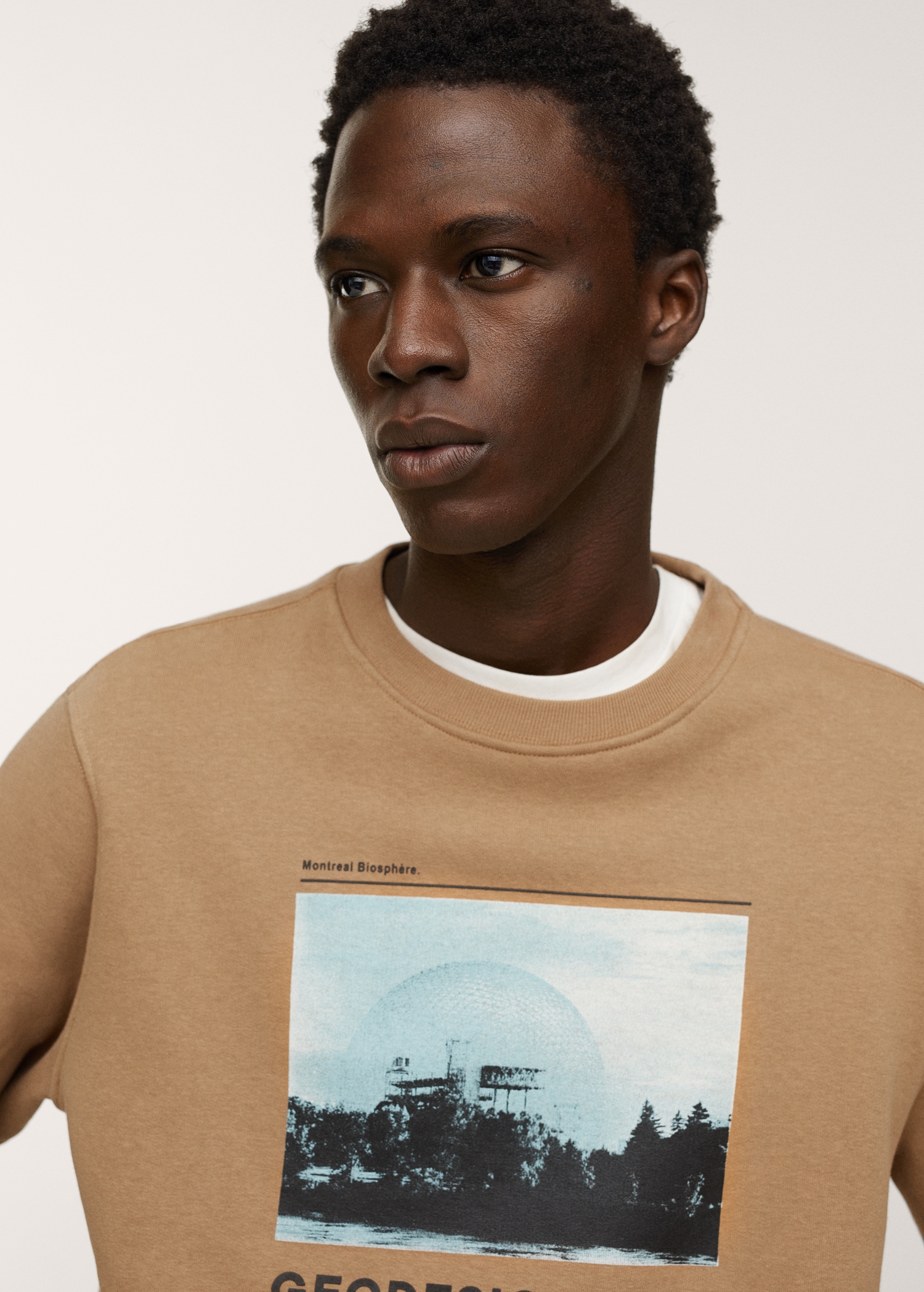 Printed cotton sweatshirt - Details of the article 1