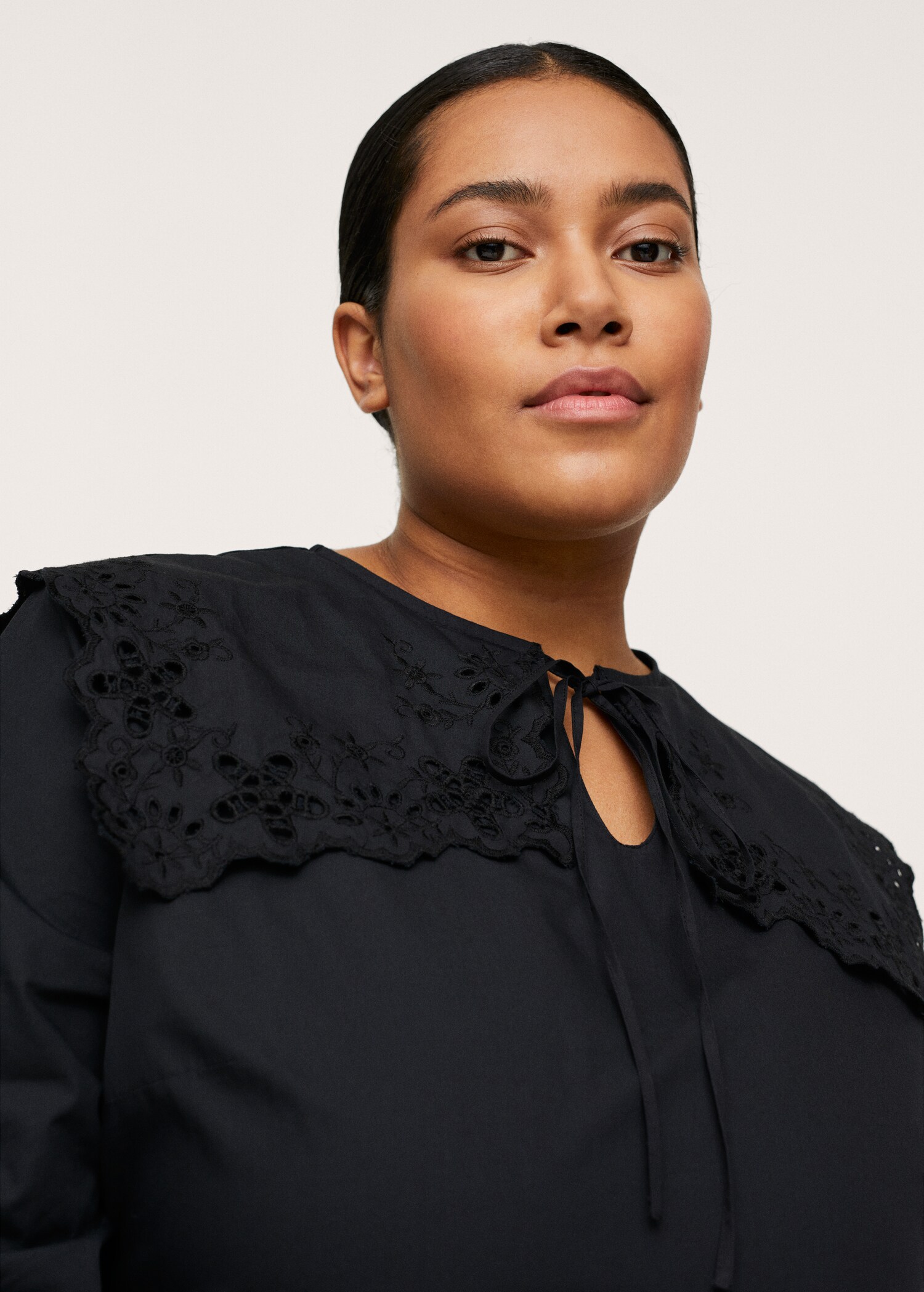Frill cotton dress - Details of the article 3