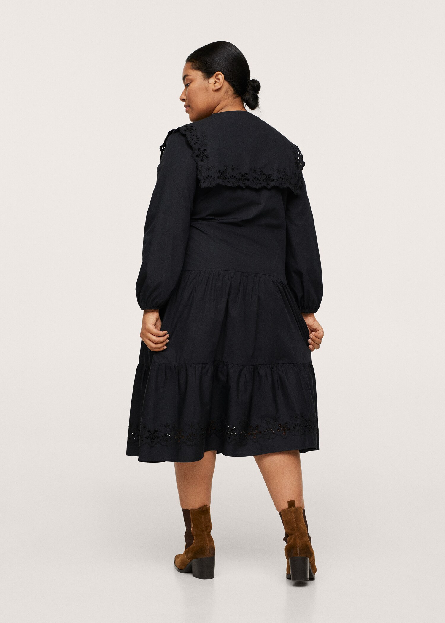 Frill cotton dress - Reverse of the article