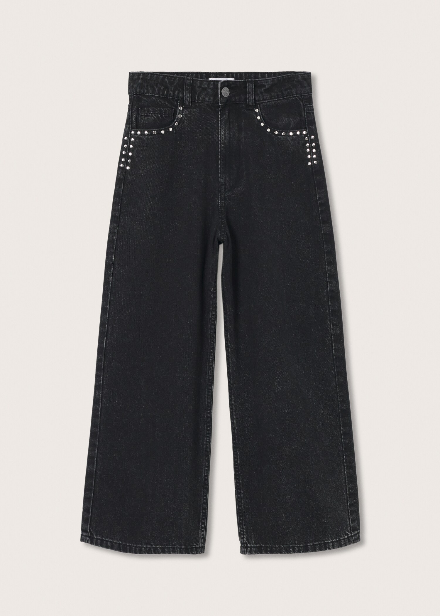 Studded culotte jeans - Article without model