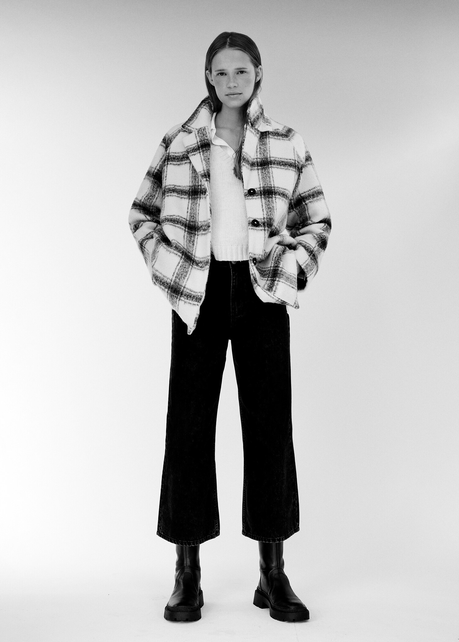 Studded culotte jeans - Details of the article 5