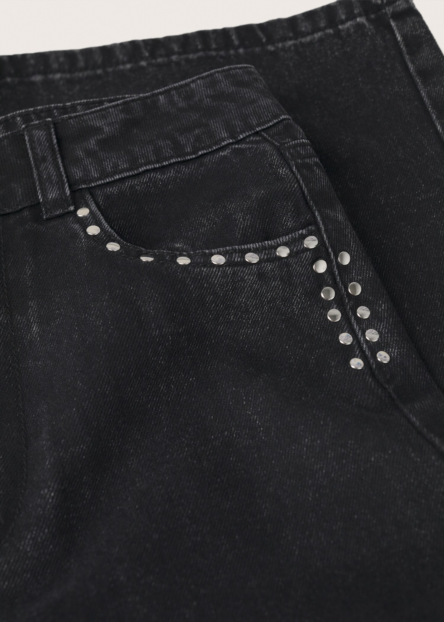 Studded culotte jeans - Details of the article 8