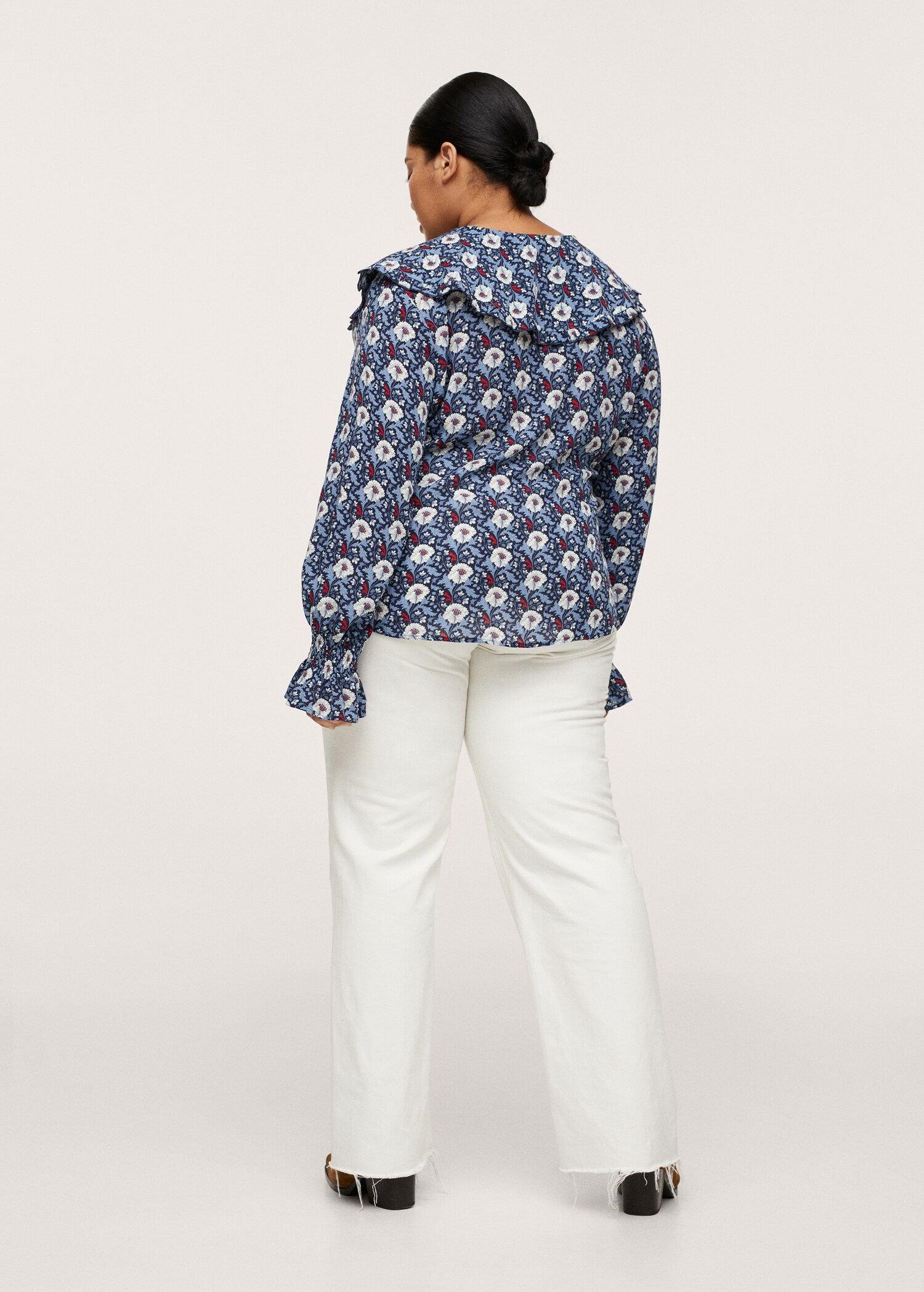 Blusa estampado flores - Reverso del artículo