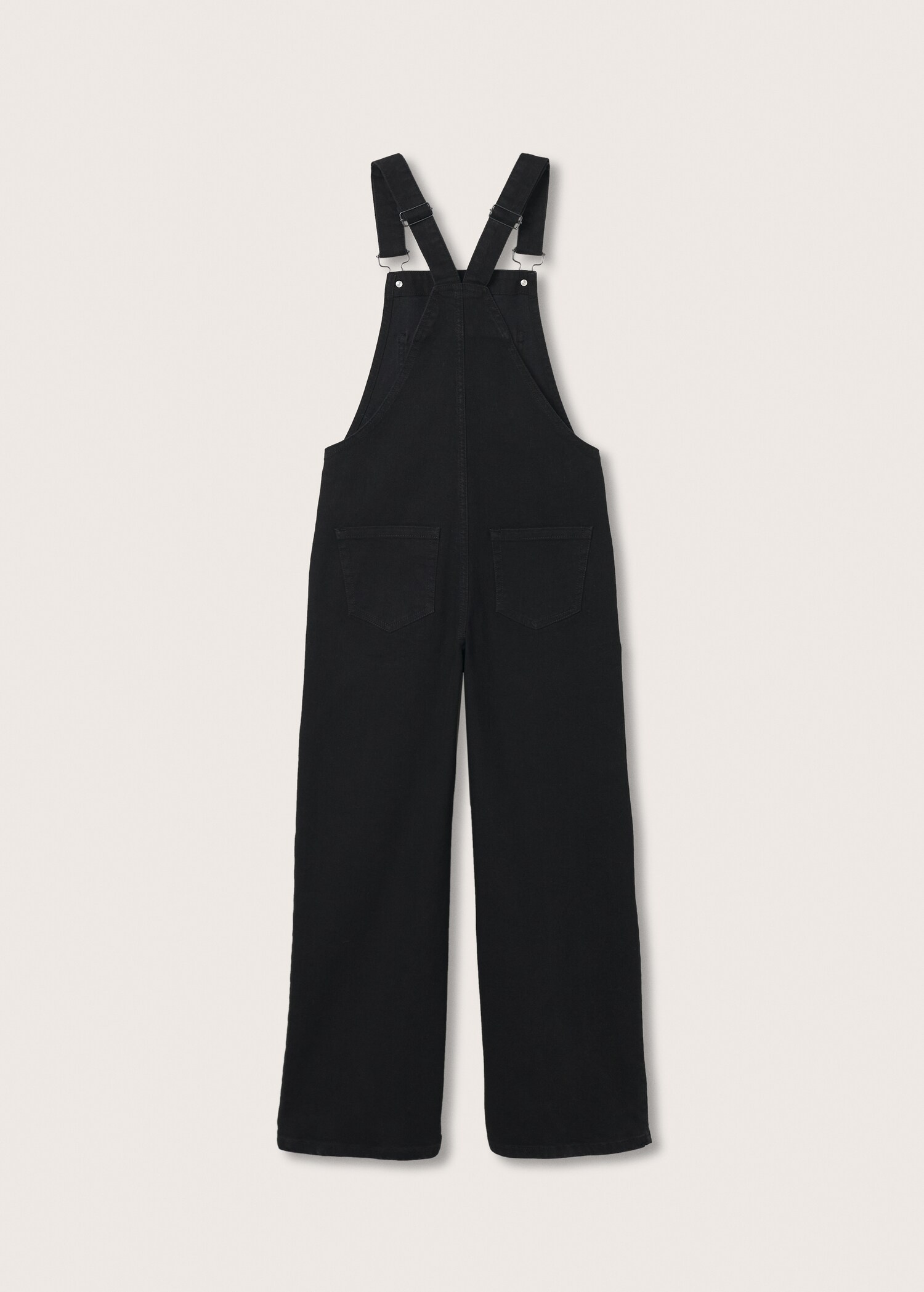 Wide-leg denim dungarees - Reverse of the article
