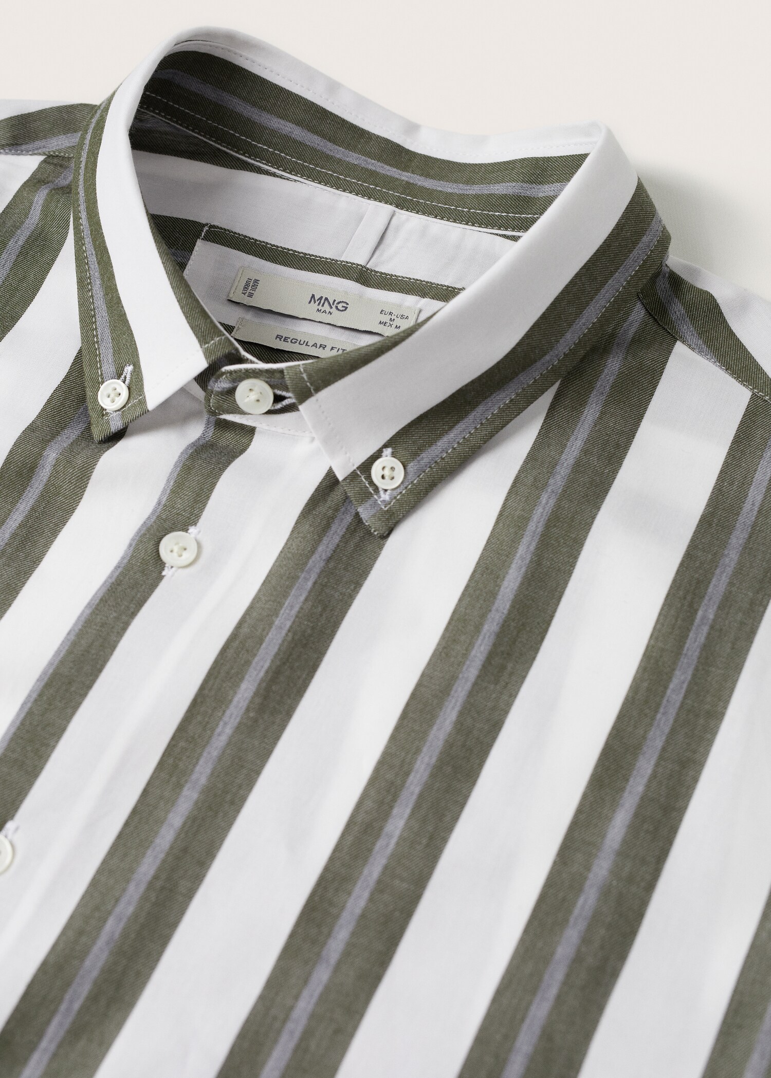 Camisa vestir regular fit ratlles - Detall de l'article 8
