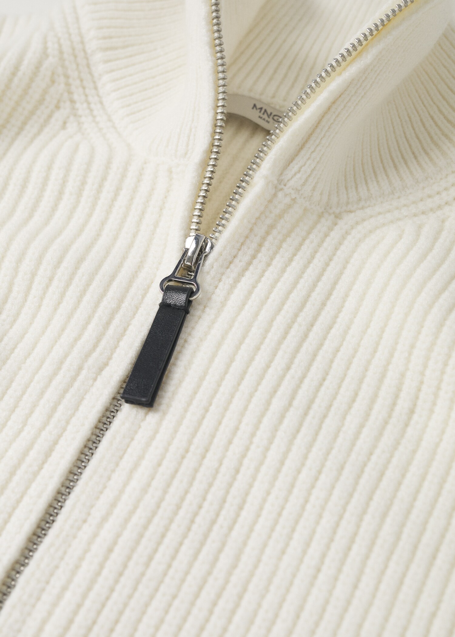 Vlněný kardigan na zip - Detail zboží 8