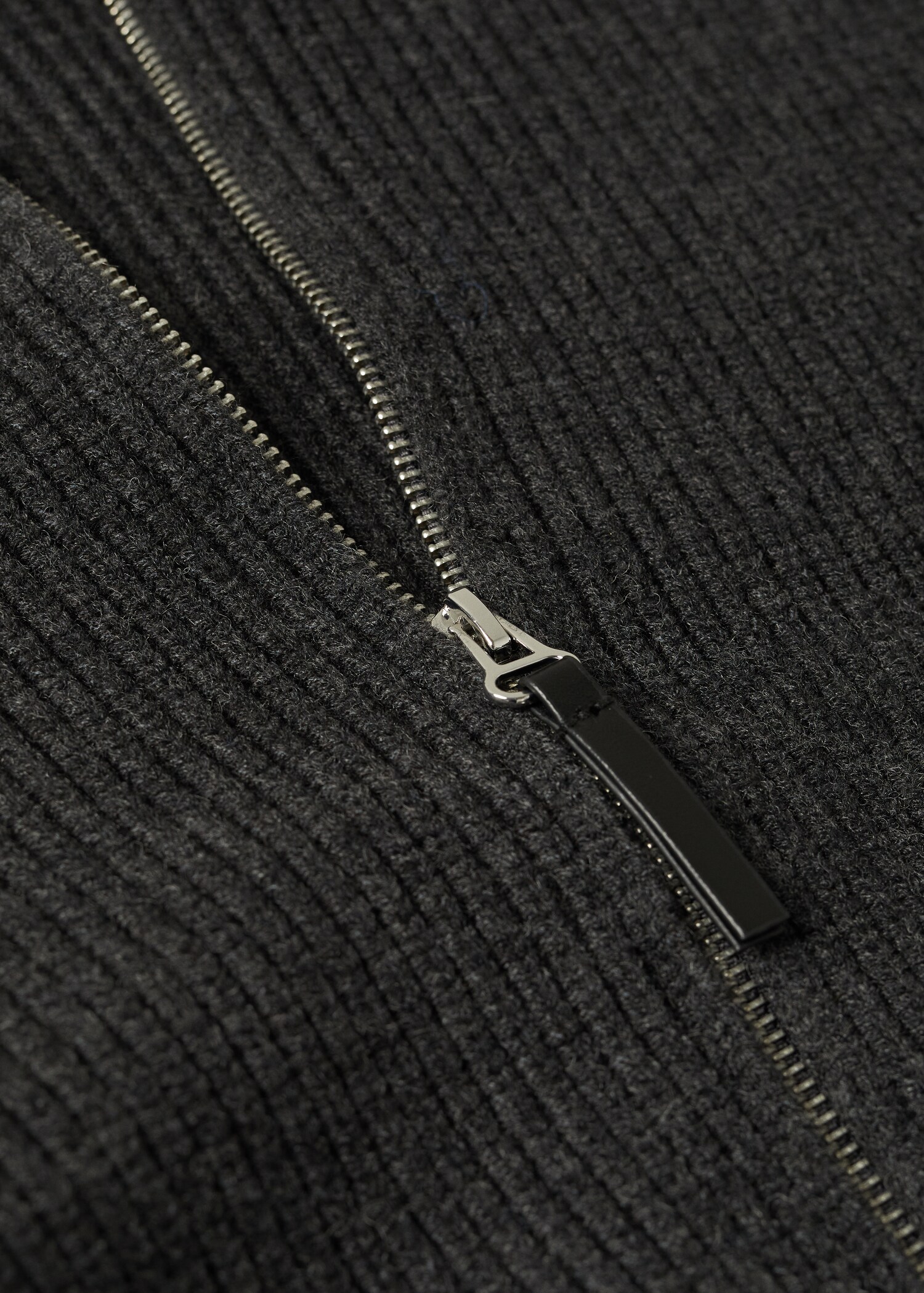 Vlněný kardigan na zip - Detail zboží 7