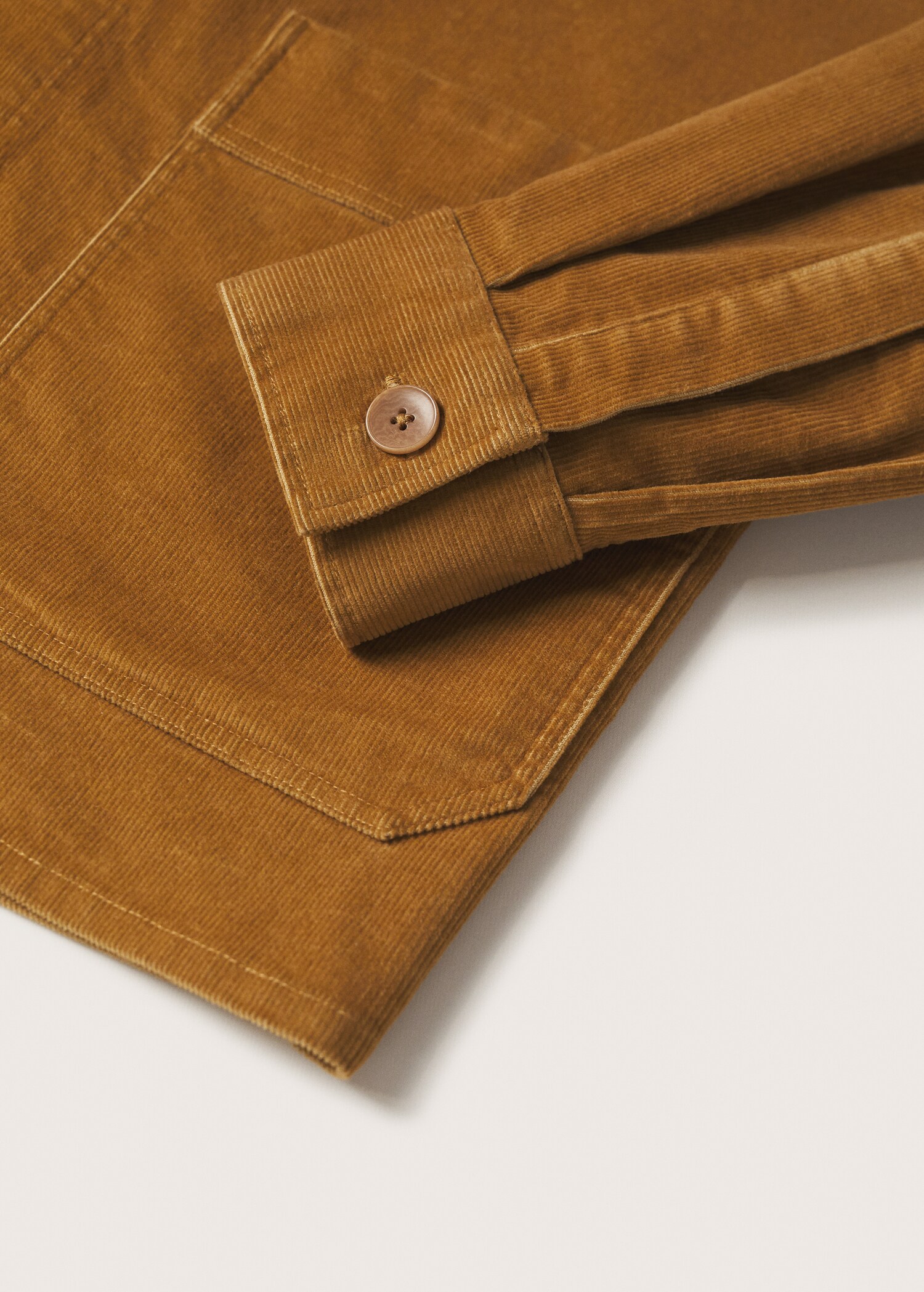 Manšestrová svrchní košile stylu worker - Detail zboží 7