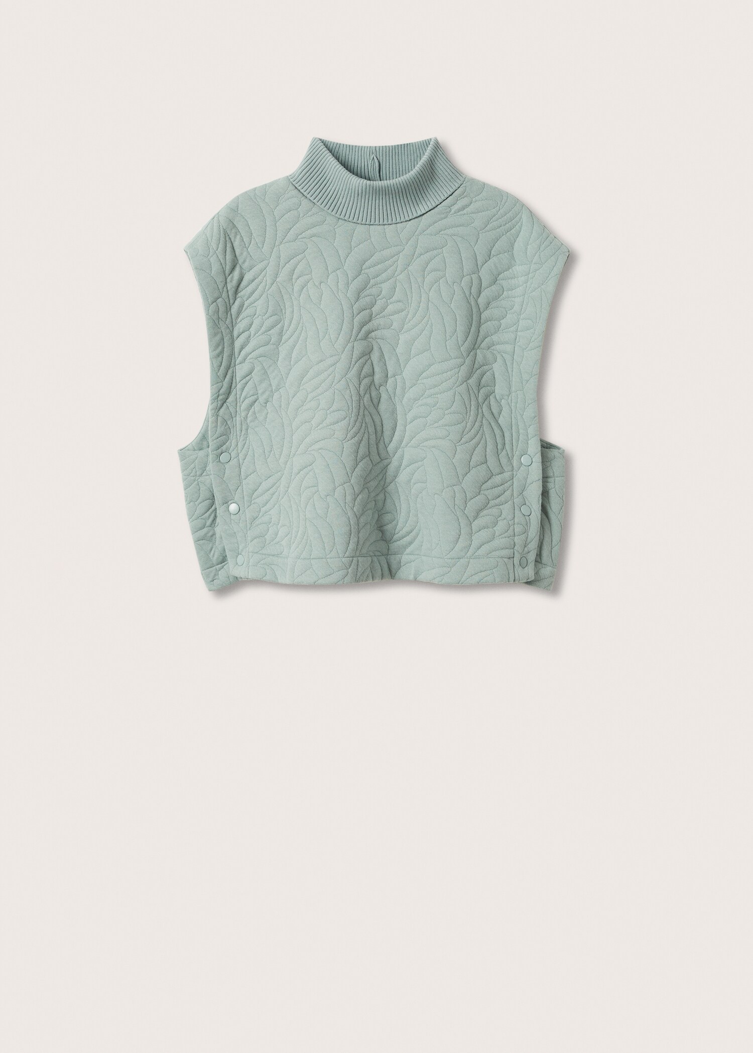 Chaleco textura cuello alto - Artículo sin modelo