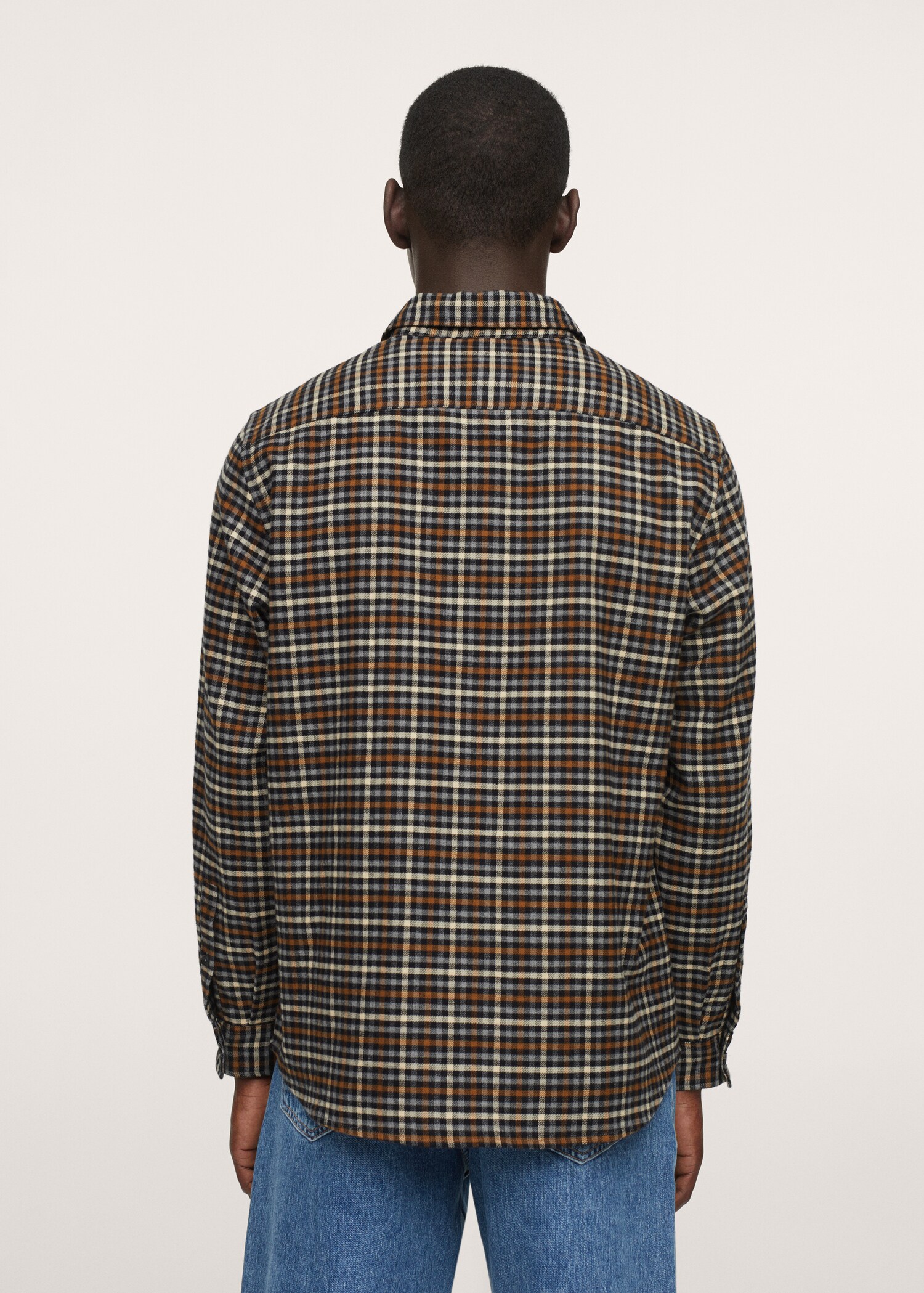 Camisa franela cuadros - Reverso del artículo