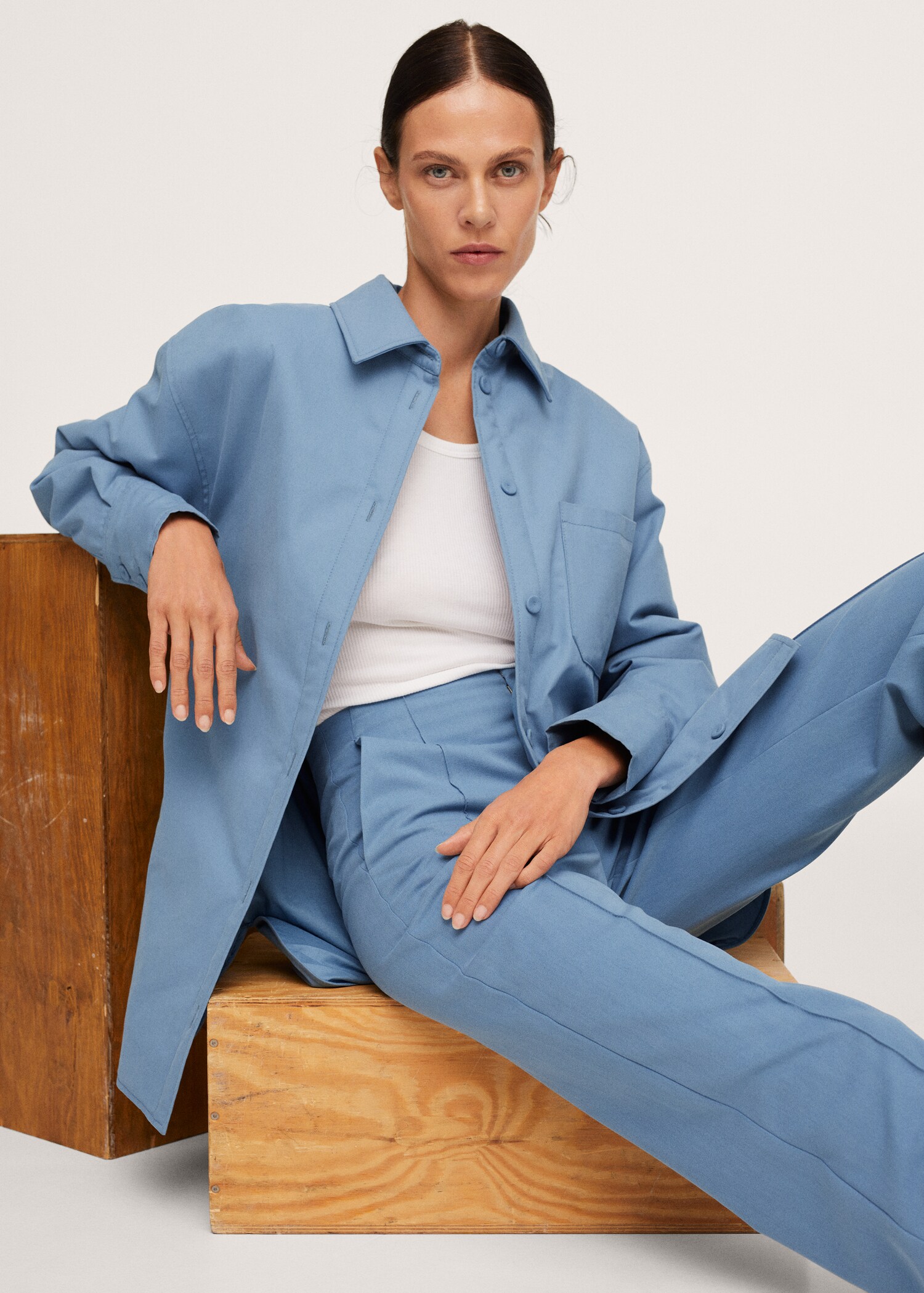 Oversized Overshirt mit Taschen - Detail des Artikels 1