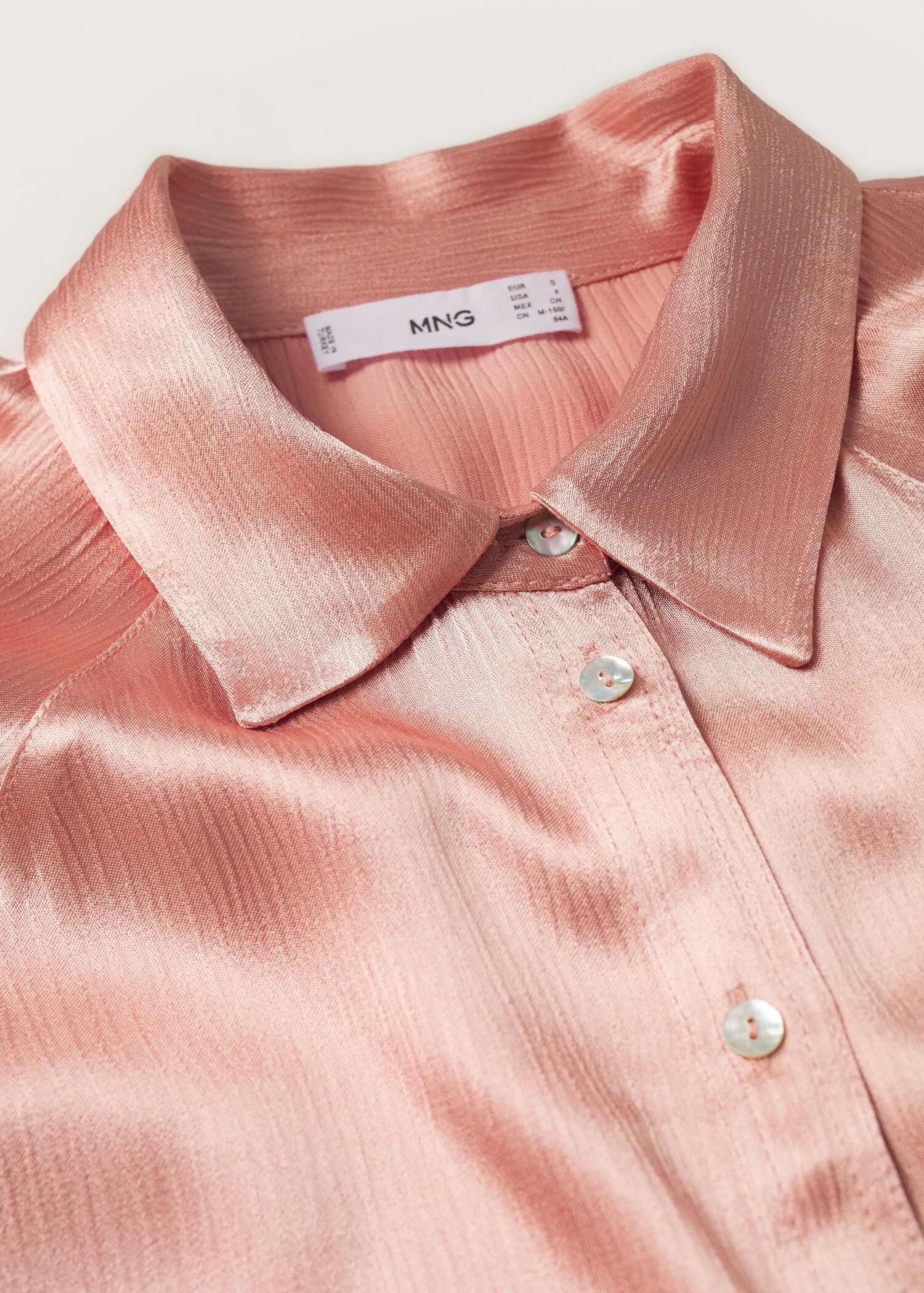 Camisa fluida satinada - Detalle del artículo 8