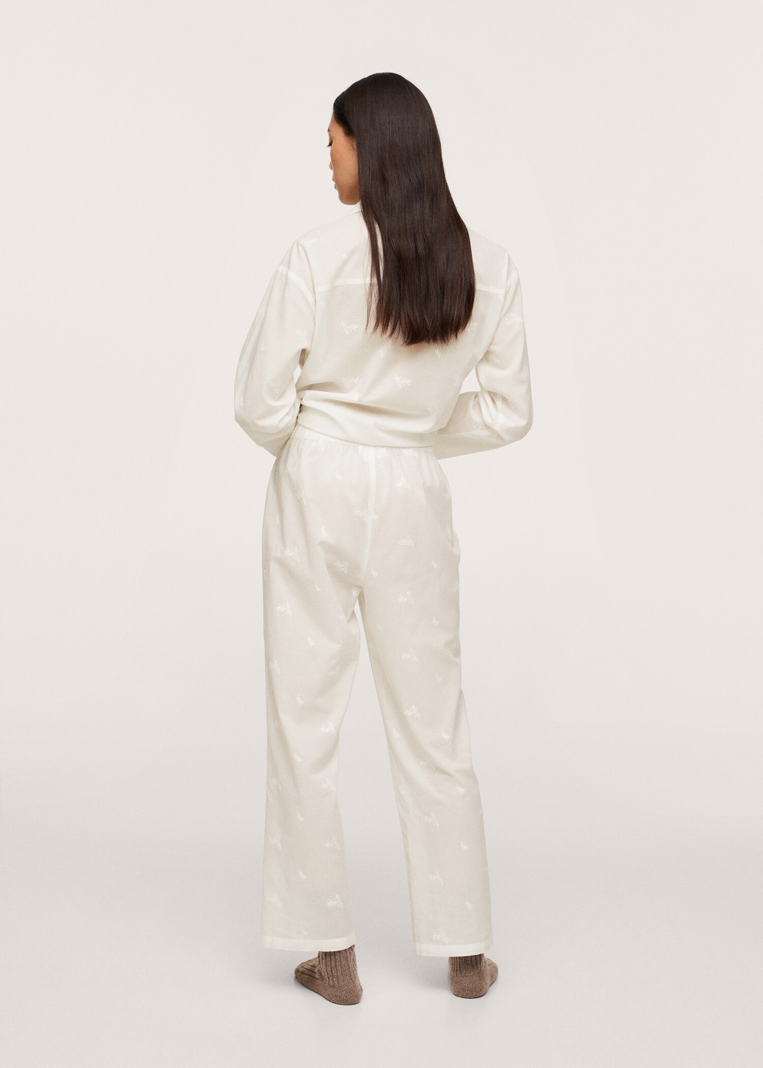 Pantalón pijama gasa de algodón - Reverso del artículo