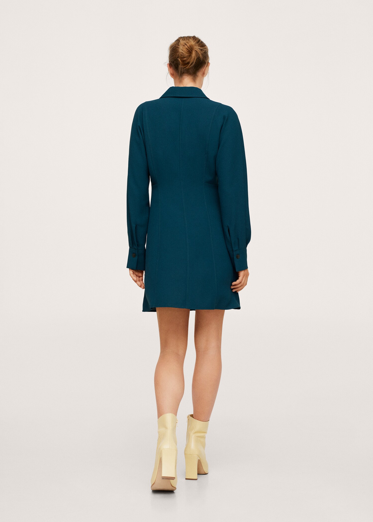 Vestido fluido camisero - Reverso del artículo