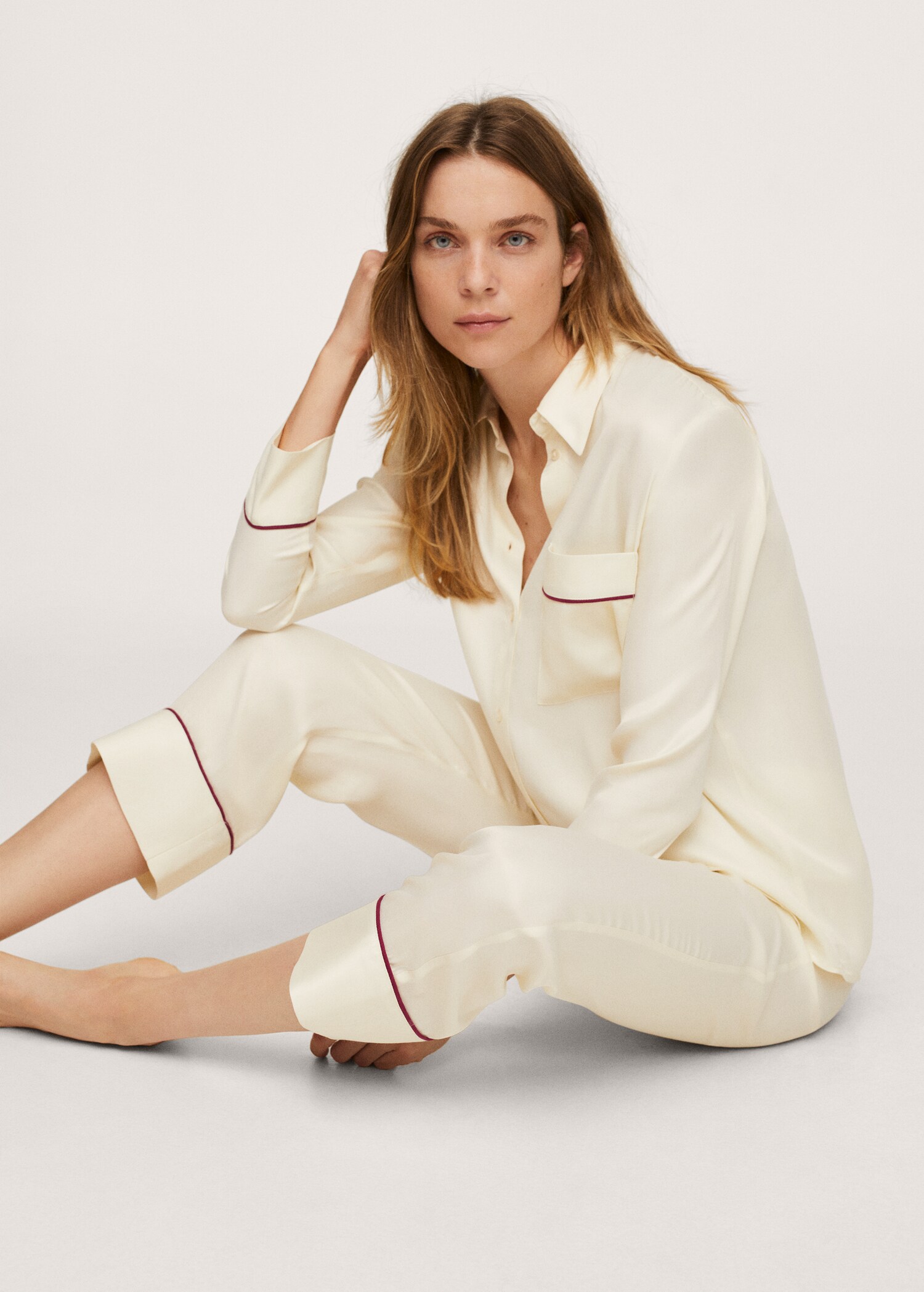 Pantalón pijama satinado - Detalle del artículo 3