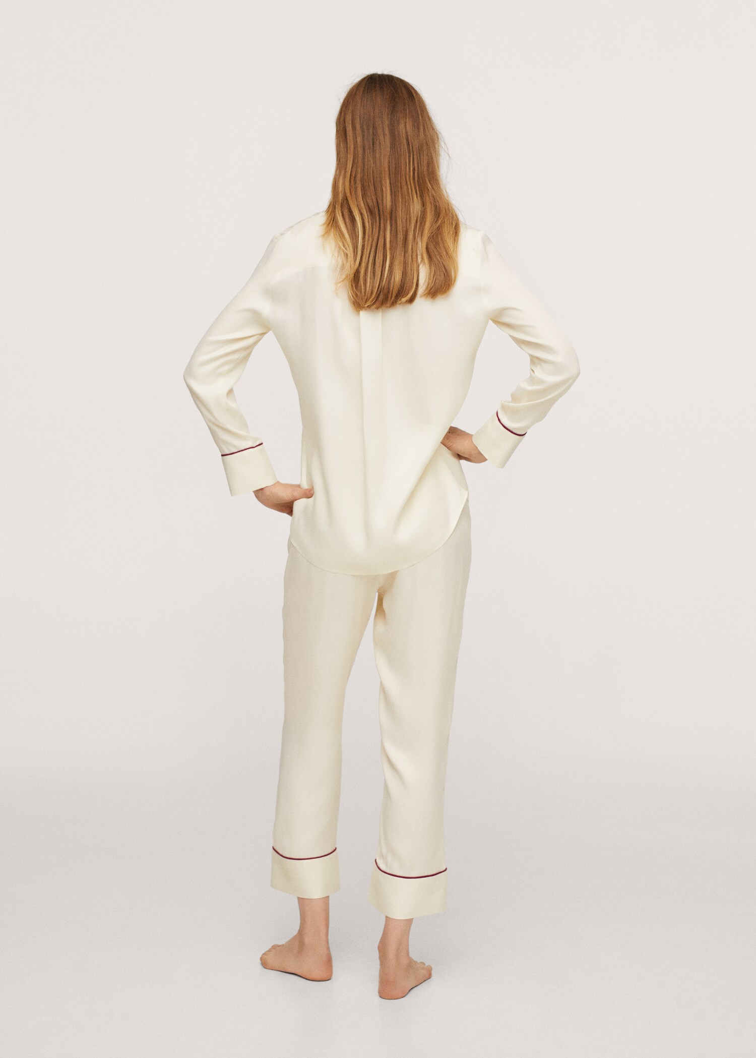 Pantalón pijama satinado - Reverso del artículo