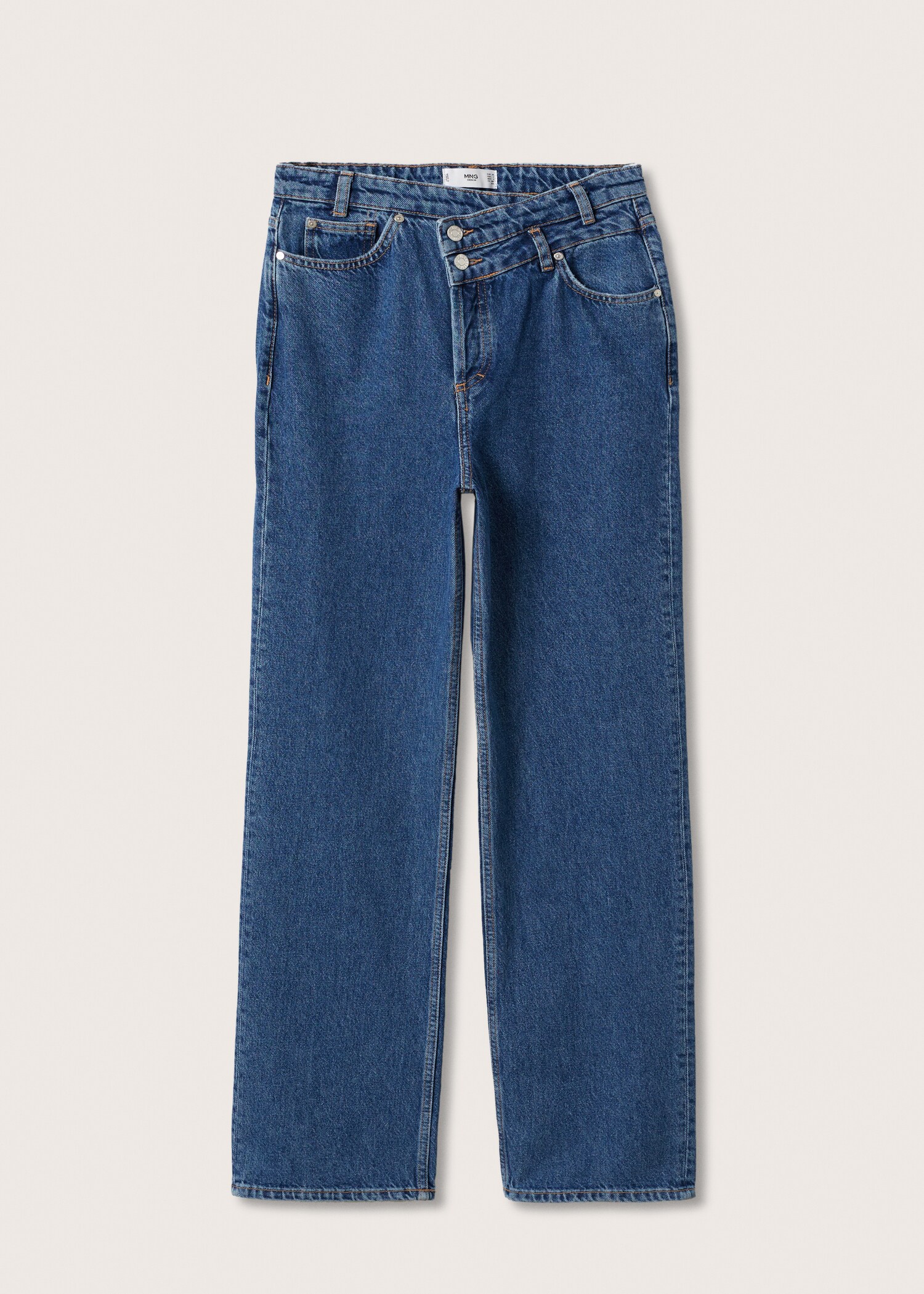 Raka jeans hög midja - Artikel utan modell