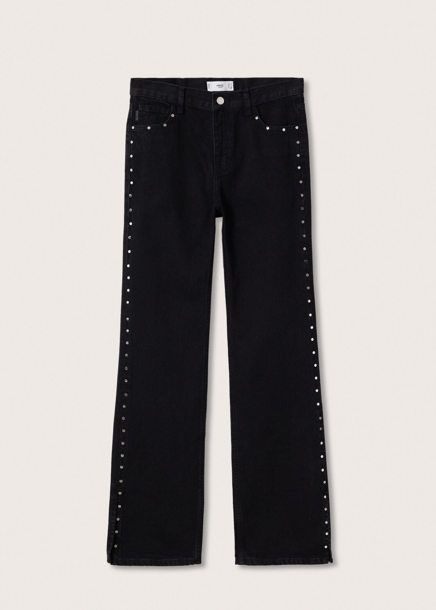 Jeans rectos tachuelas - Artículo sin modelo
