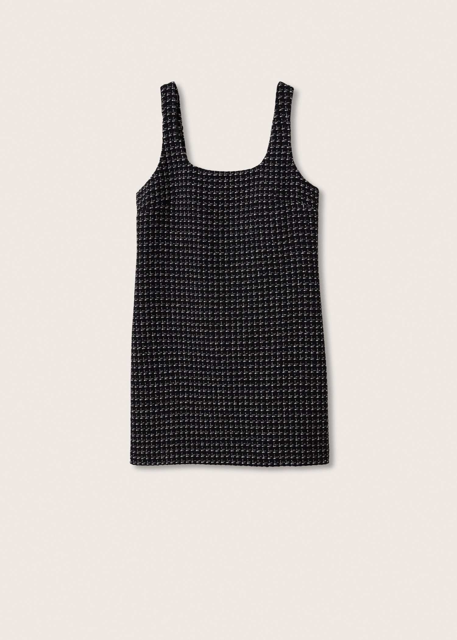 Cotton-blend textured pinafore dress - Article without model
