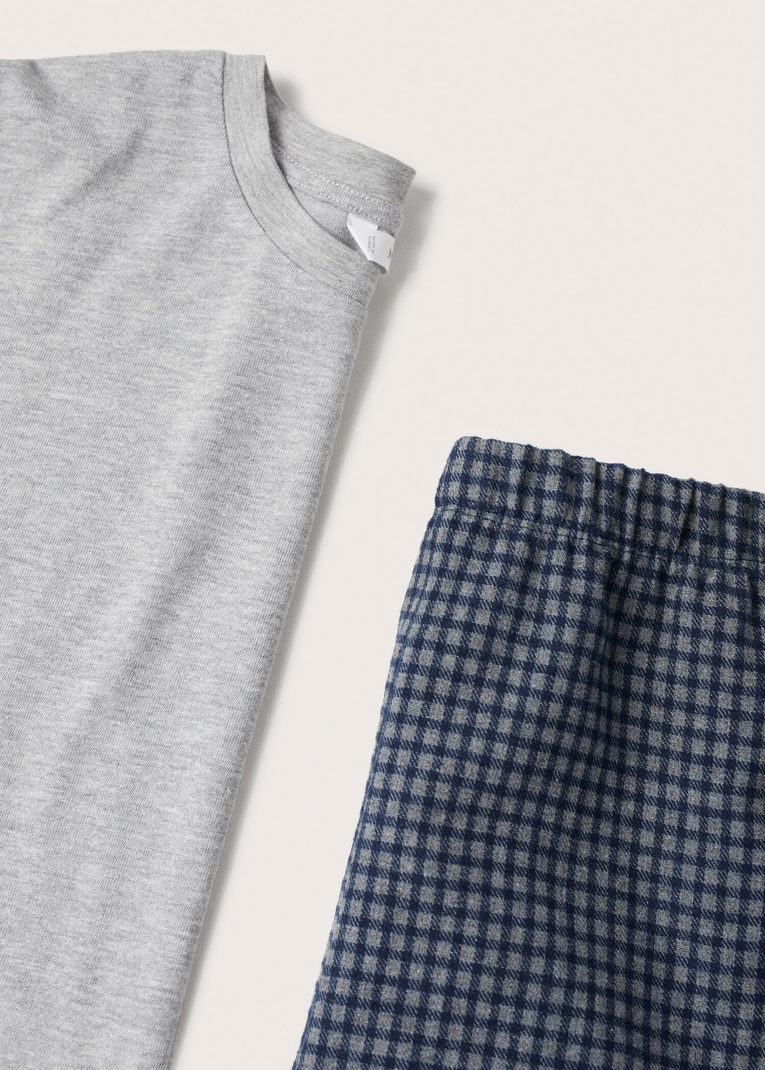 Pijama dos piezas largo cuadros - Detalle del artículo 8