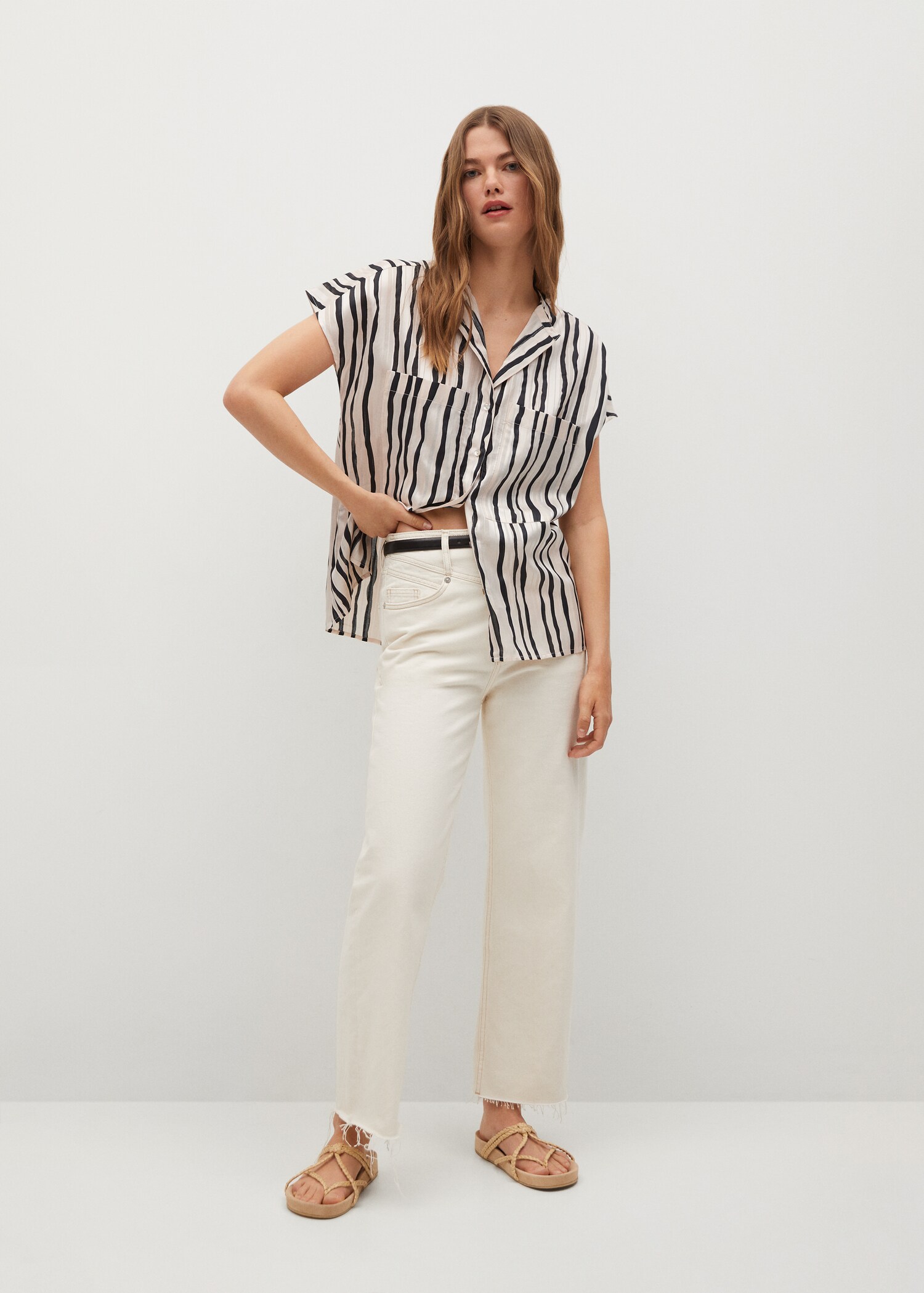 Oversize striped shirt - General plane