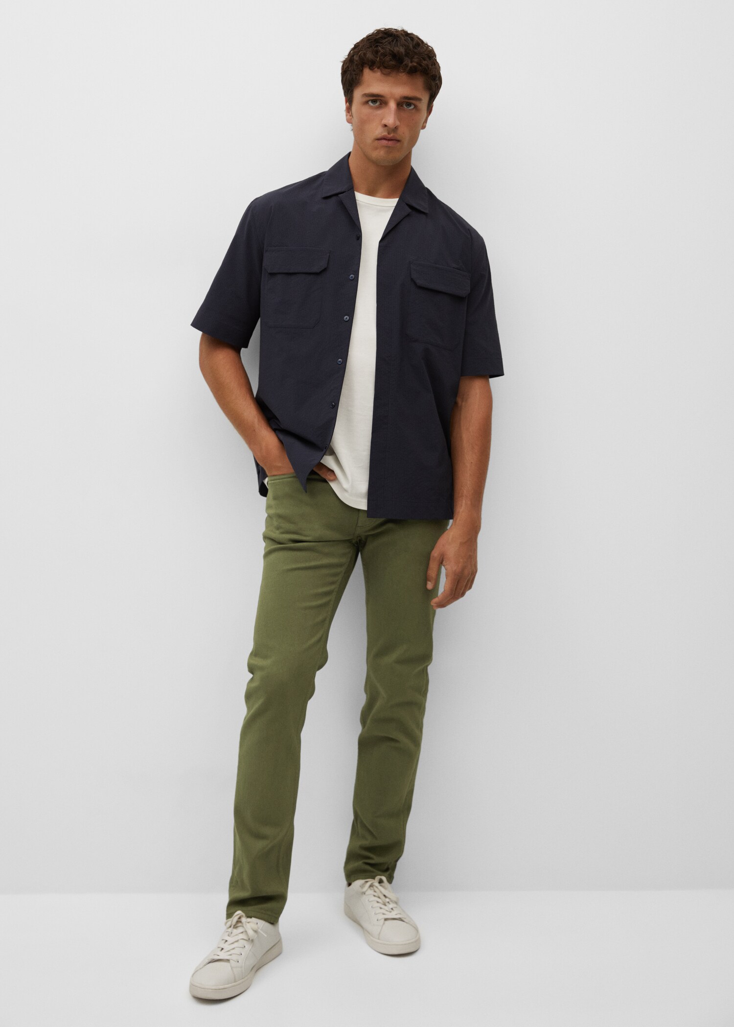 Slim-fit colored jeans - General plane
