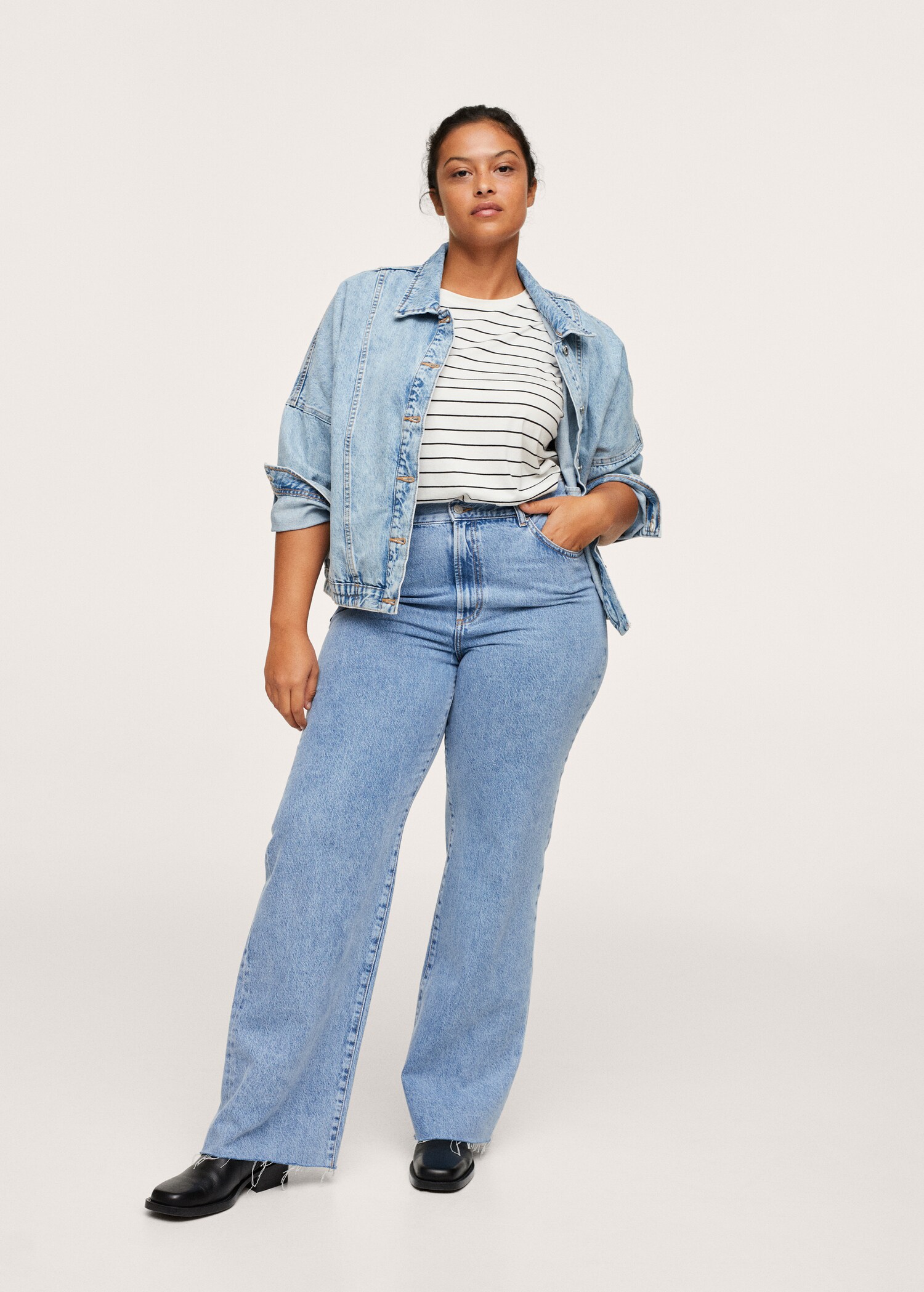 High-waist wideleg jeans - General plane