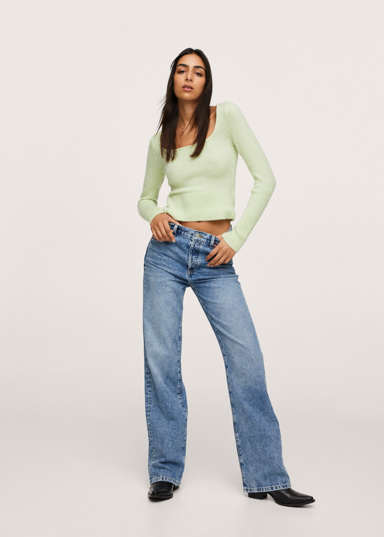 Textured knit sweater - General plane