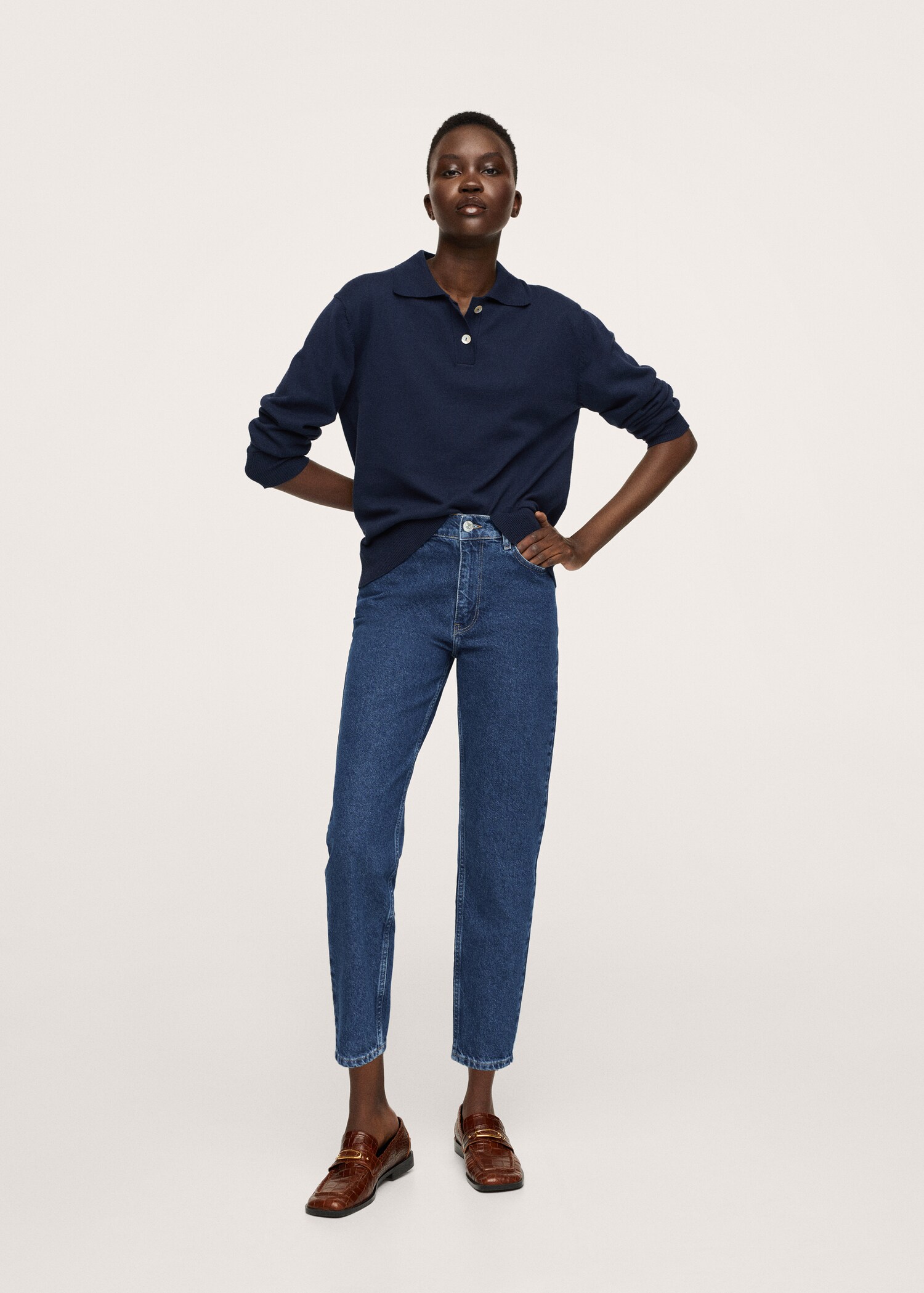 Mom 100% cotton Jeans - General plane