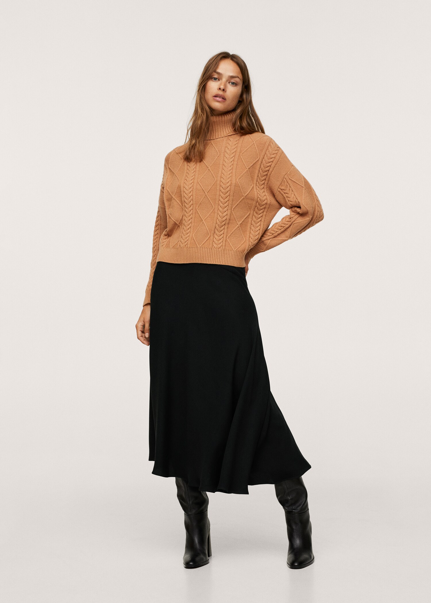 Fluid midi skirt - General plane