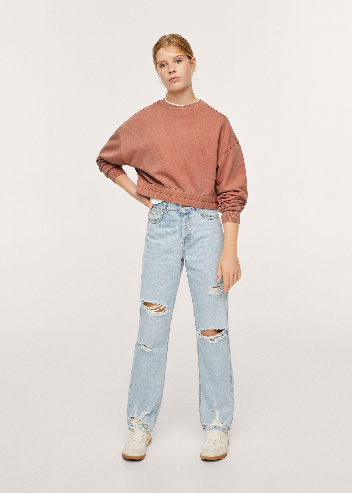 Oversize  crop sweatshirt - General plane