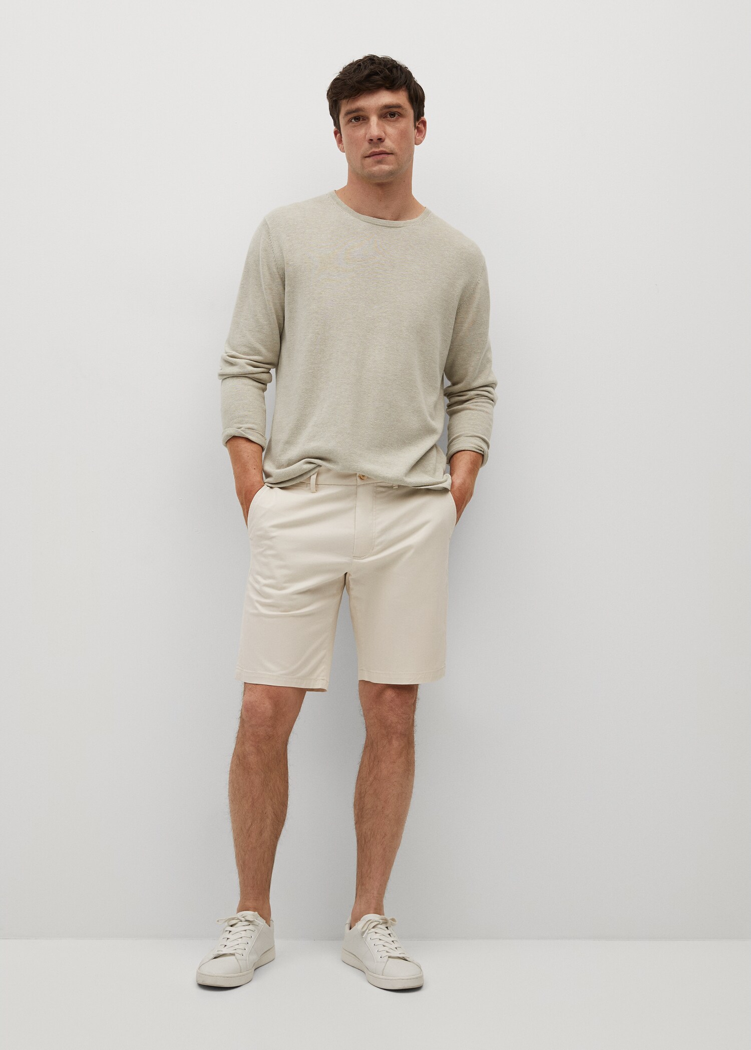 Bermudas slim fit chino algodón - Plano general