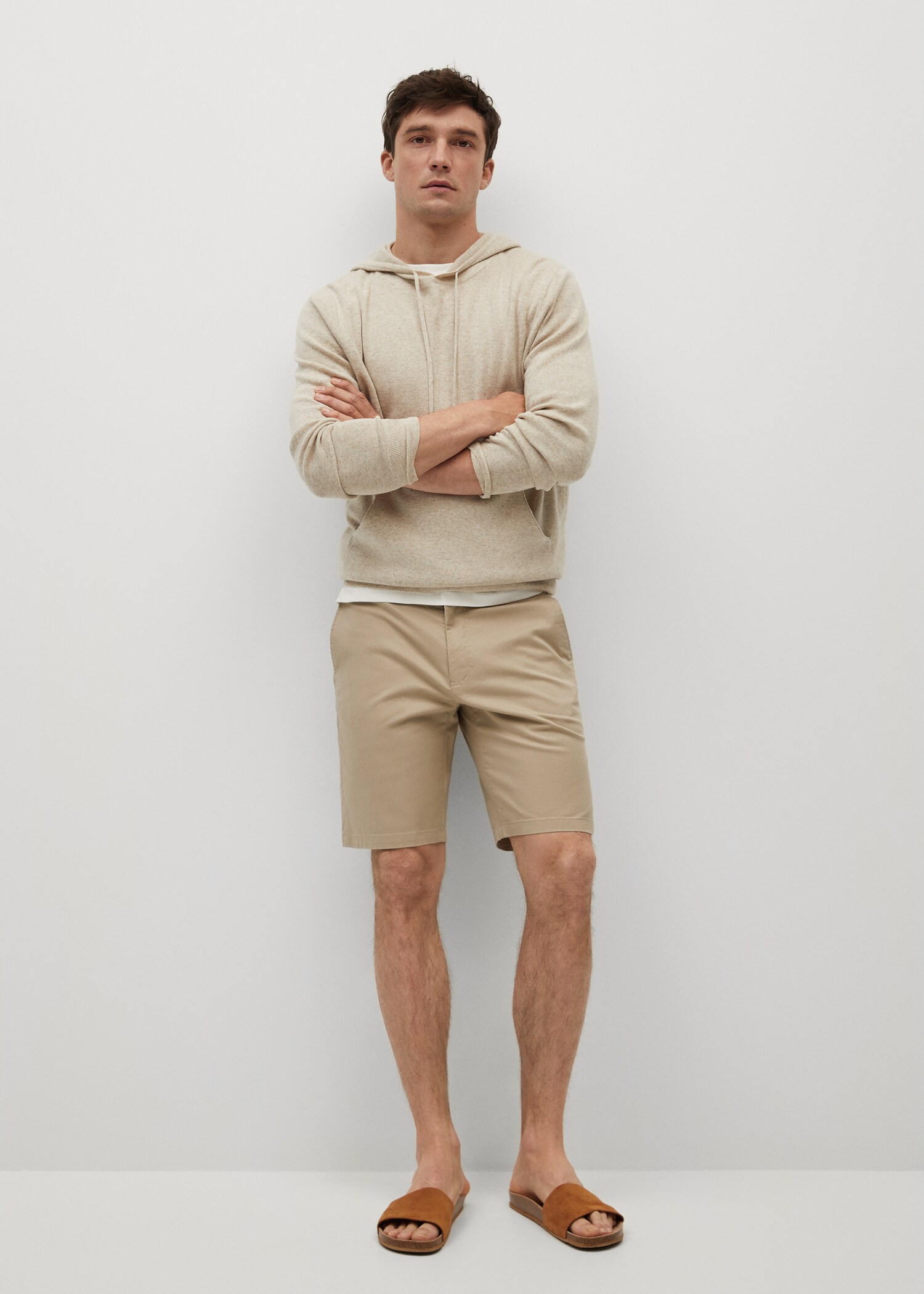 Bermudas slim fit chino algodón - Plano general
