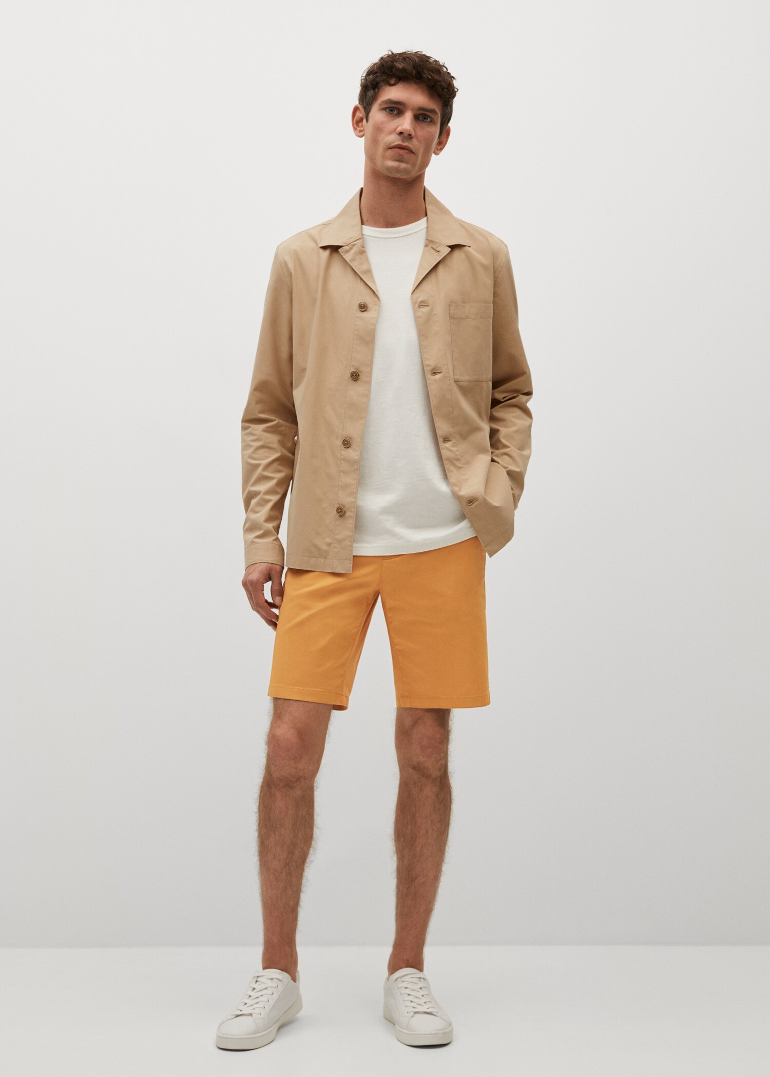 Bermudas slim fit chino algodón - Plano general