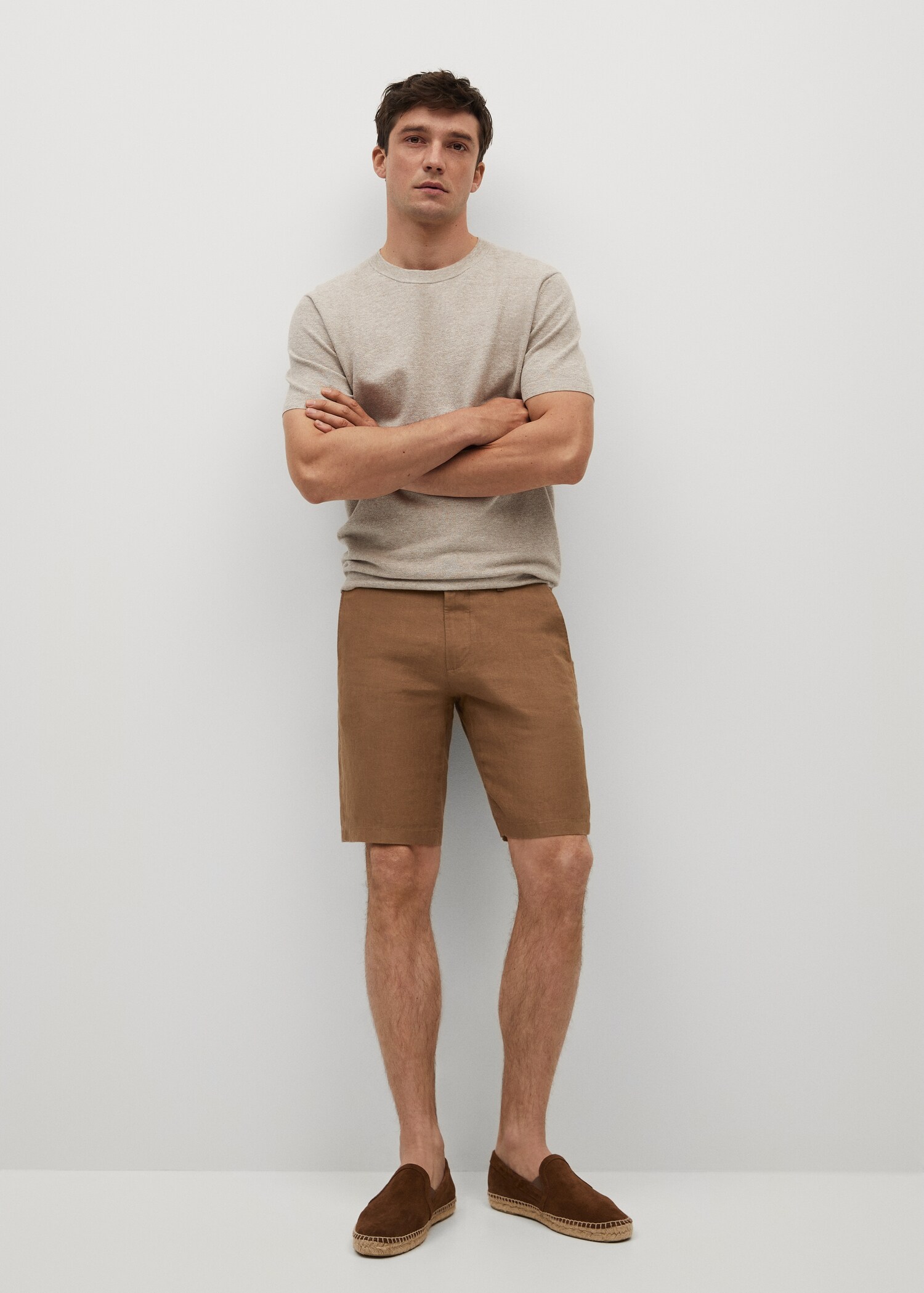 100% linen shorts - General plane