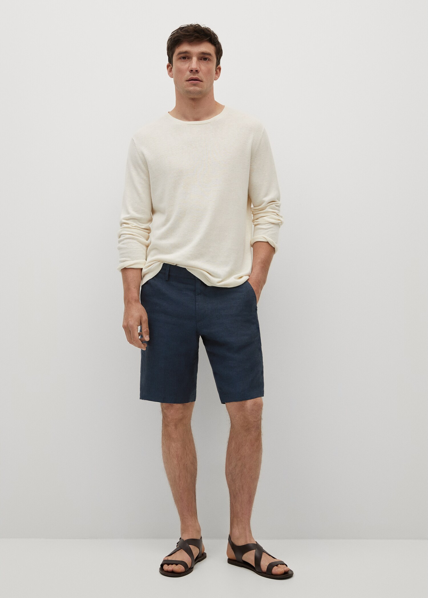 100% linen shorts - General plane