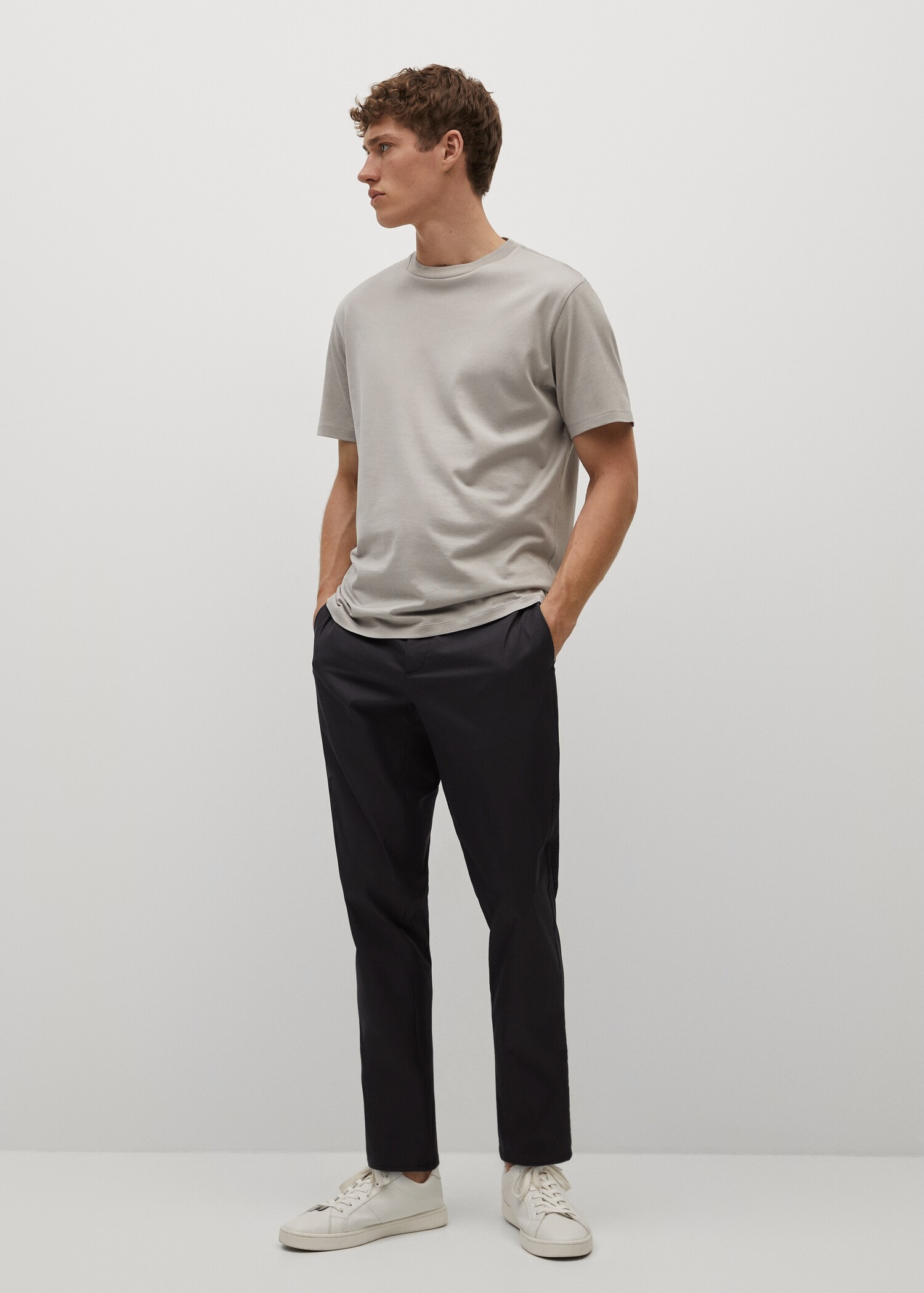 Kalhoty chino slim fit crop - Celkový náhled