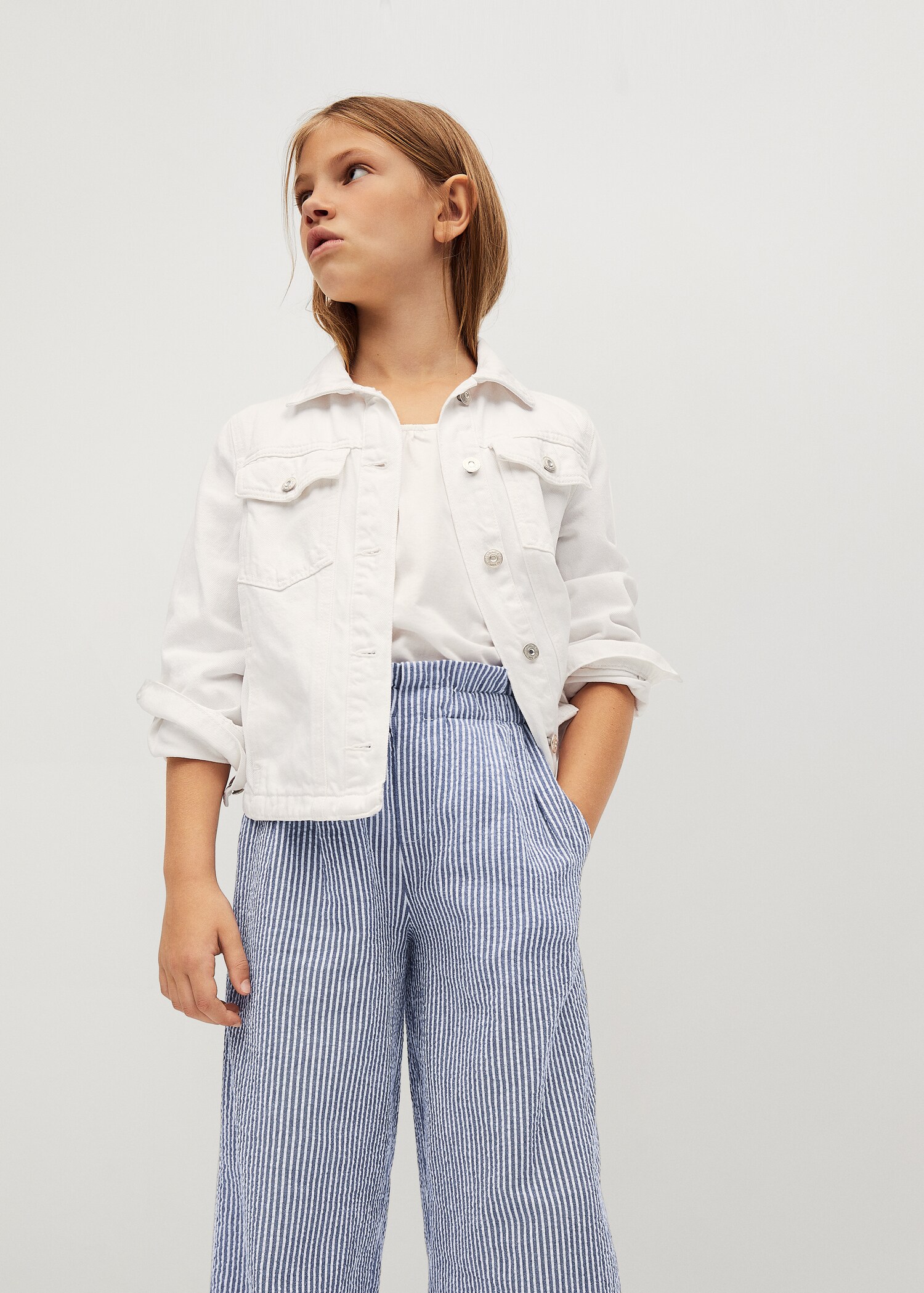 Culotte stripes trousers - General plane