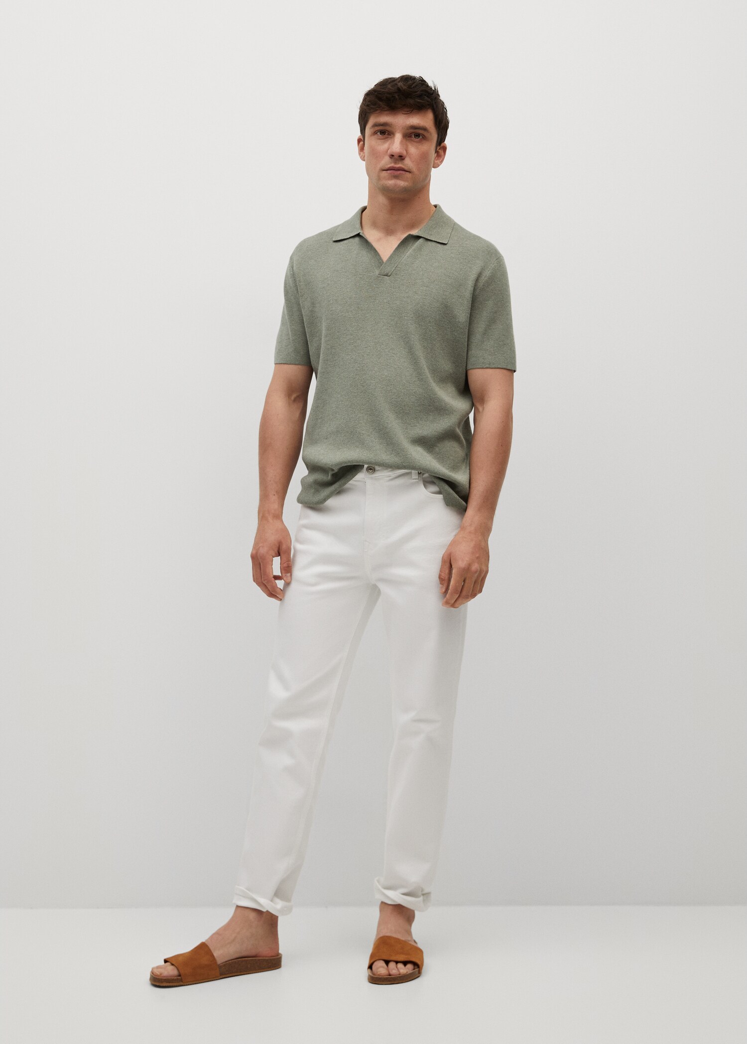Polo fluido lino - Plano general