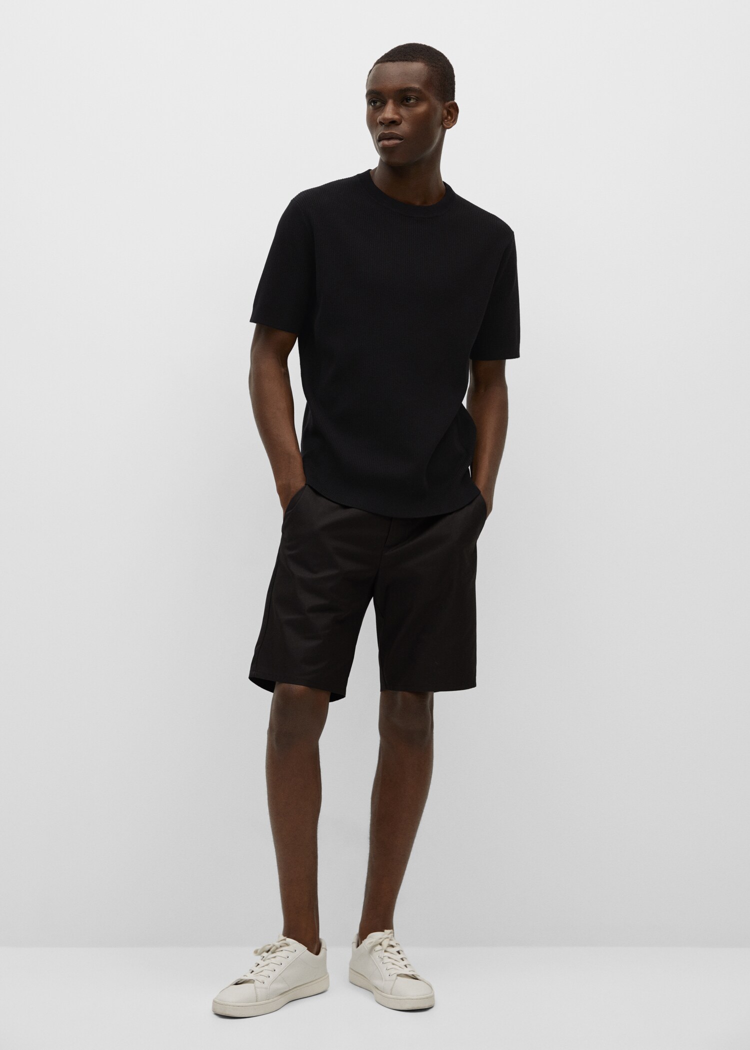Camiseta punto algodón modal - Plano general
