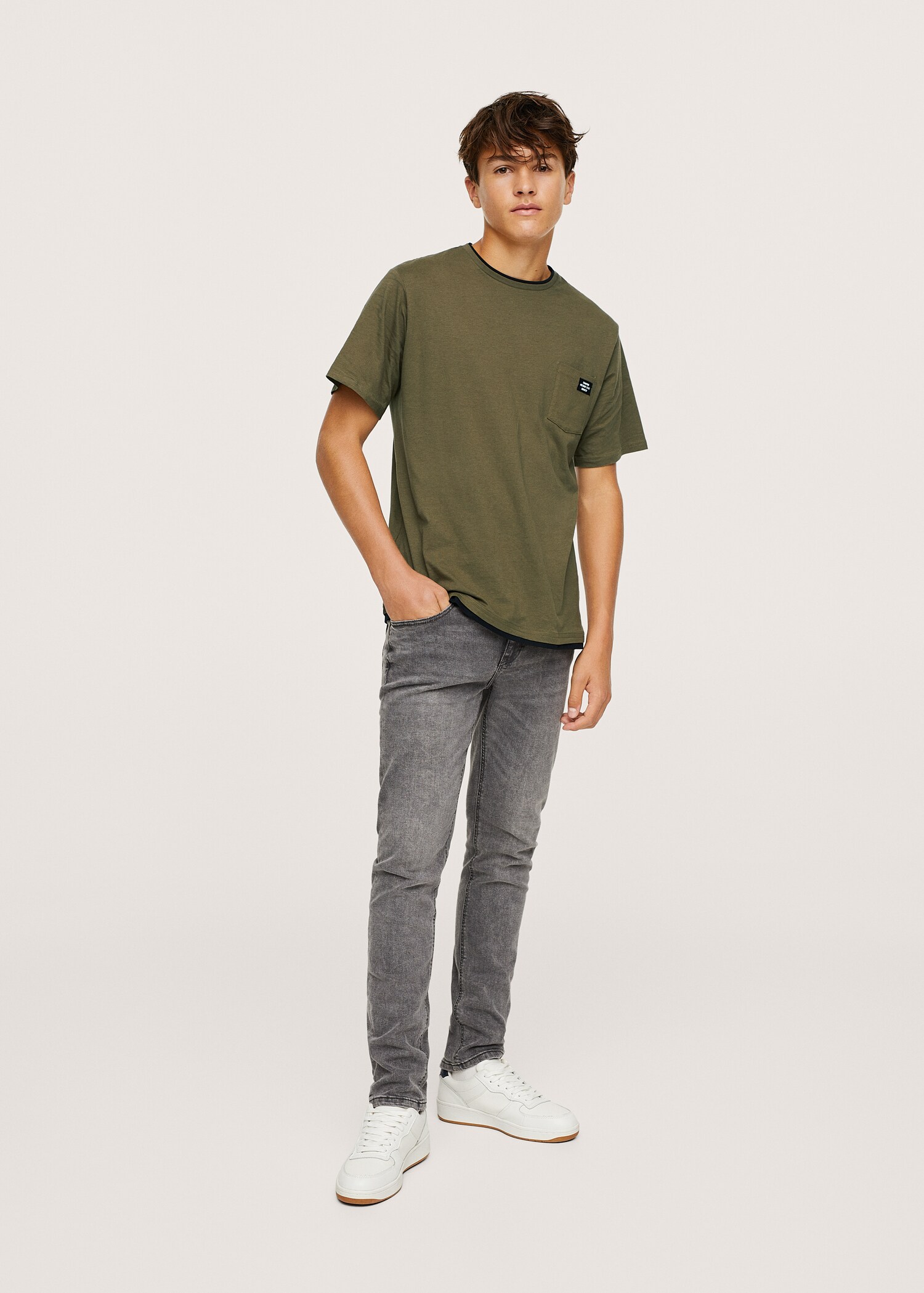 T-shirt coton poche - Plan général